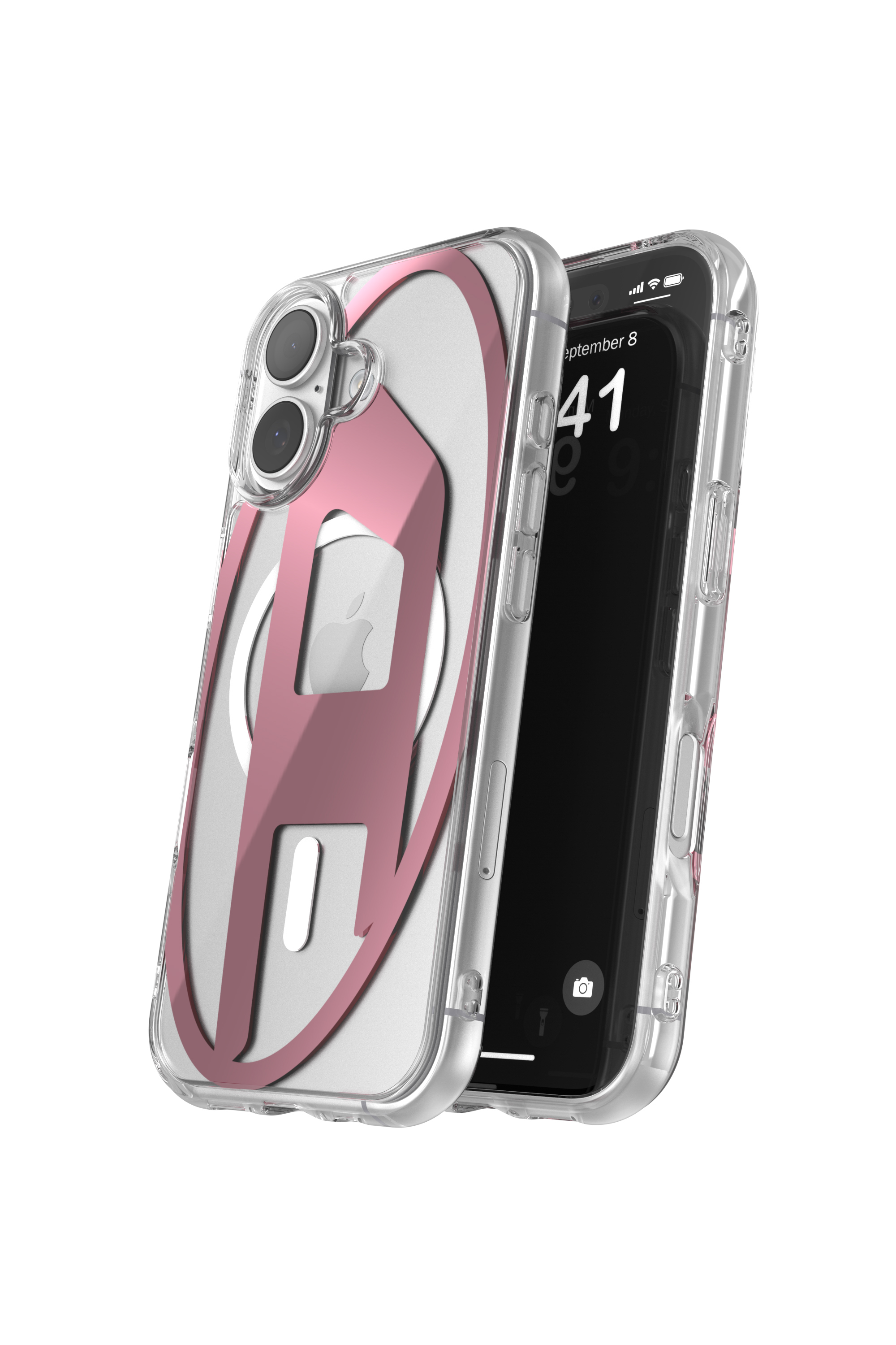 Diesel - 60419 AOP CASE, Unisex's Oval D metallic case with magsafe for iPhone 17 in Pink - 3