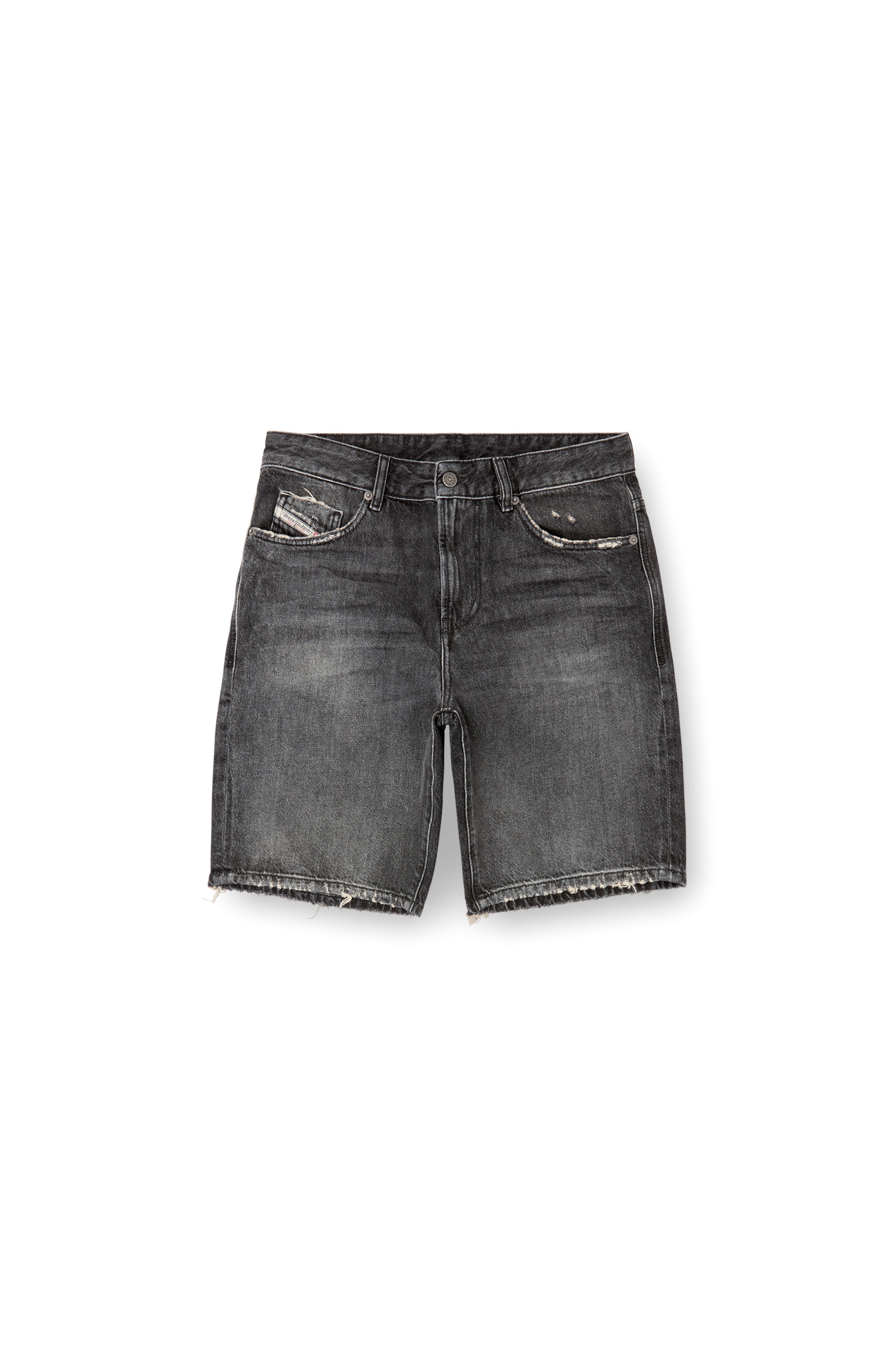 Diesel - D-FIN, Man's Slim denim shorts in Black - 2