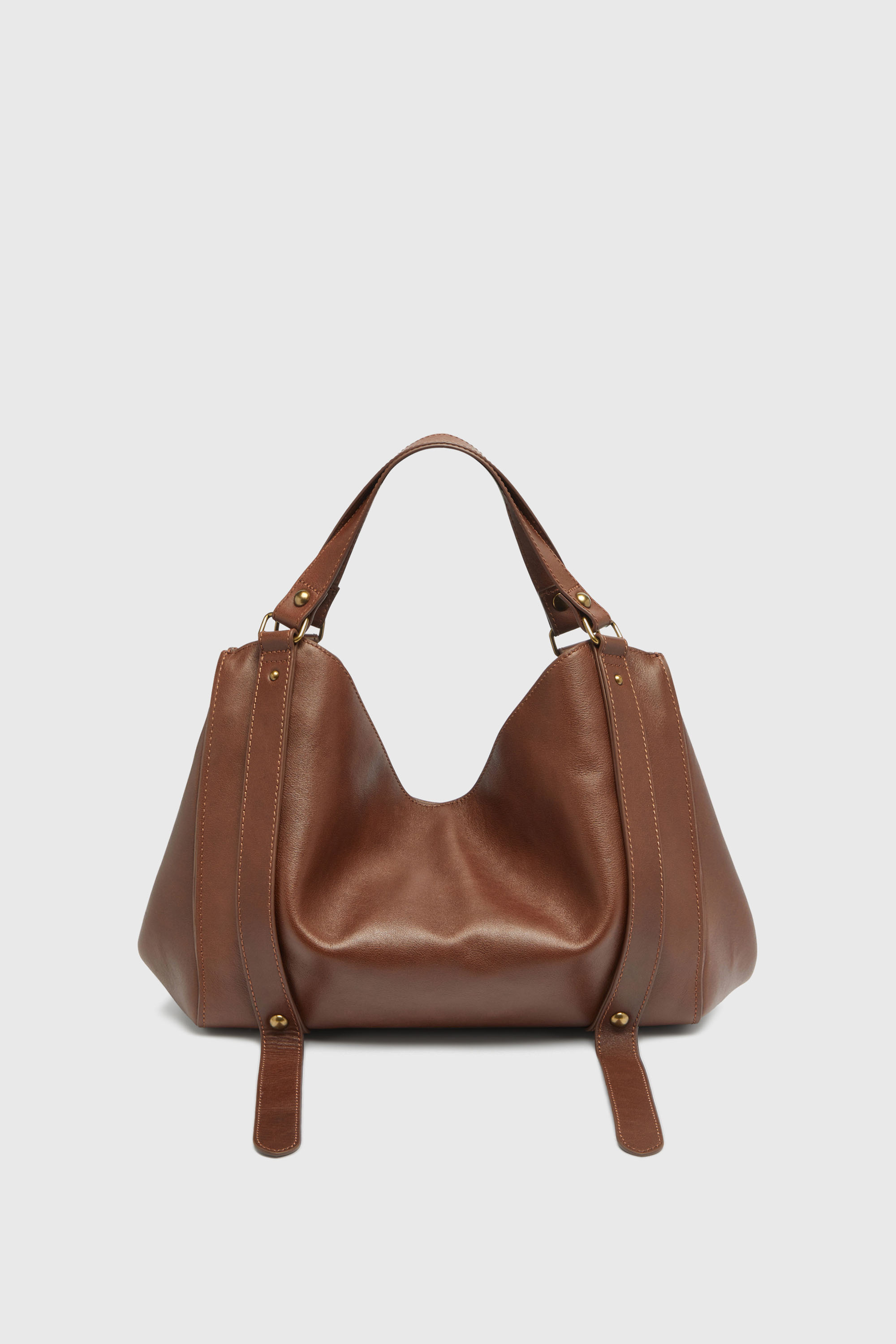 Diesel - D-ONE TOPHANDLE M, Unisex's D-One-Medium top-handle bag in treated leather in Brown - 3