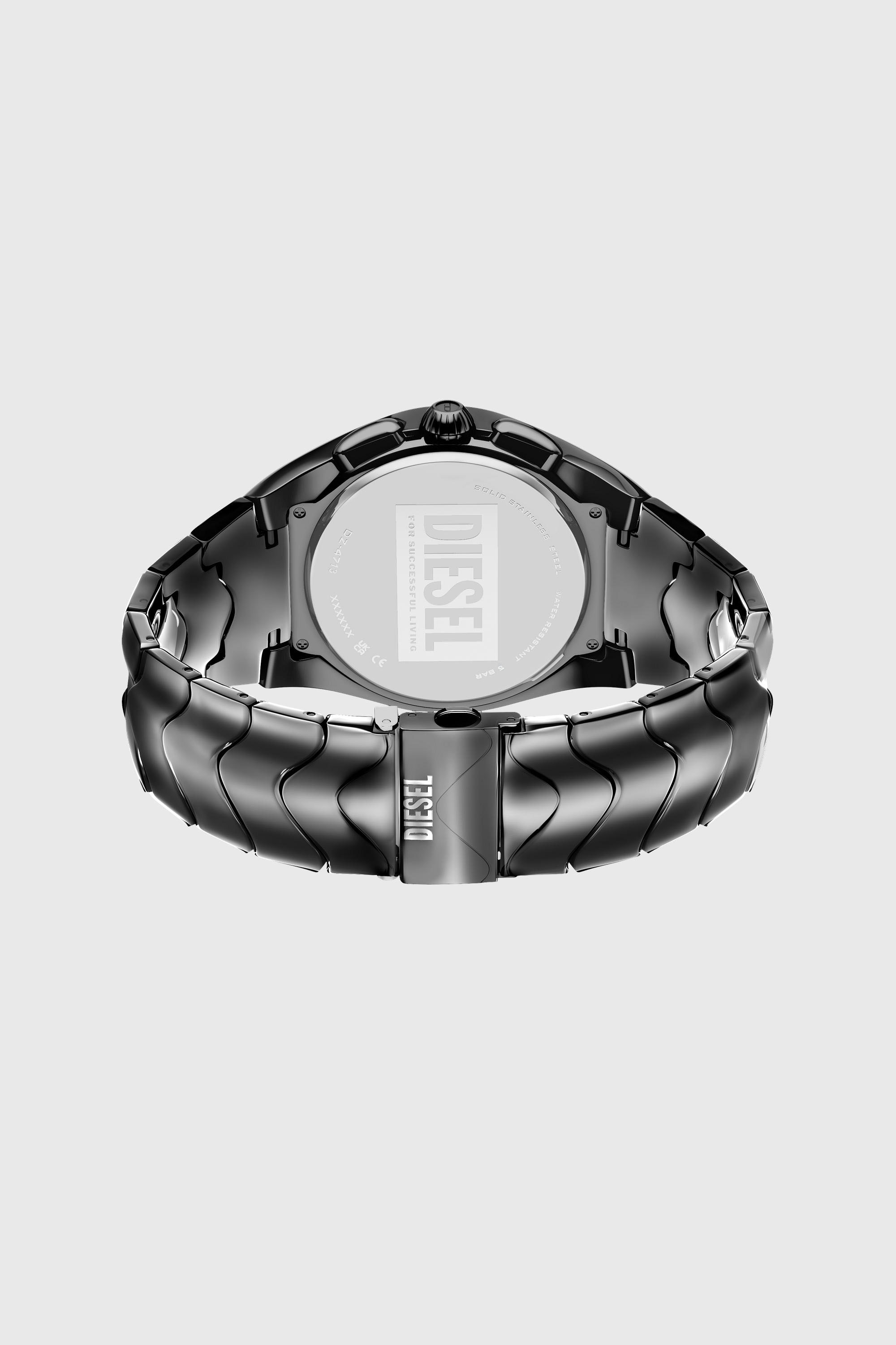 Diesel - DZ4713 WATCH, Man's Mercurial gunmetal stainless steel watch in Black - 8