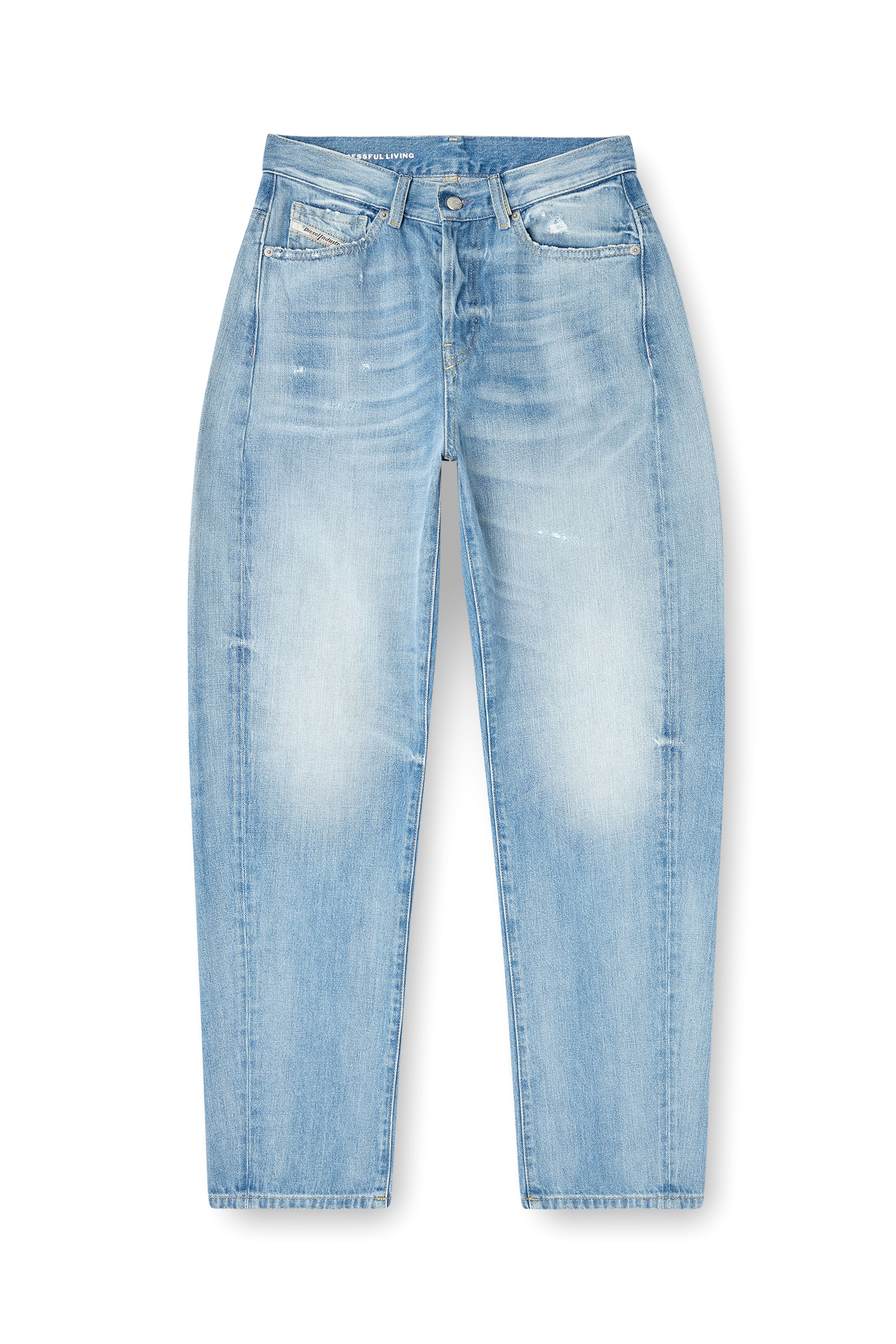 Diesel - Woman's Relaxed Jeans 1974 D-Ellz 09M24, Light Blue - 3