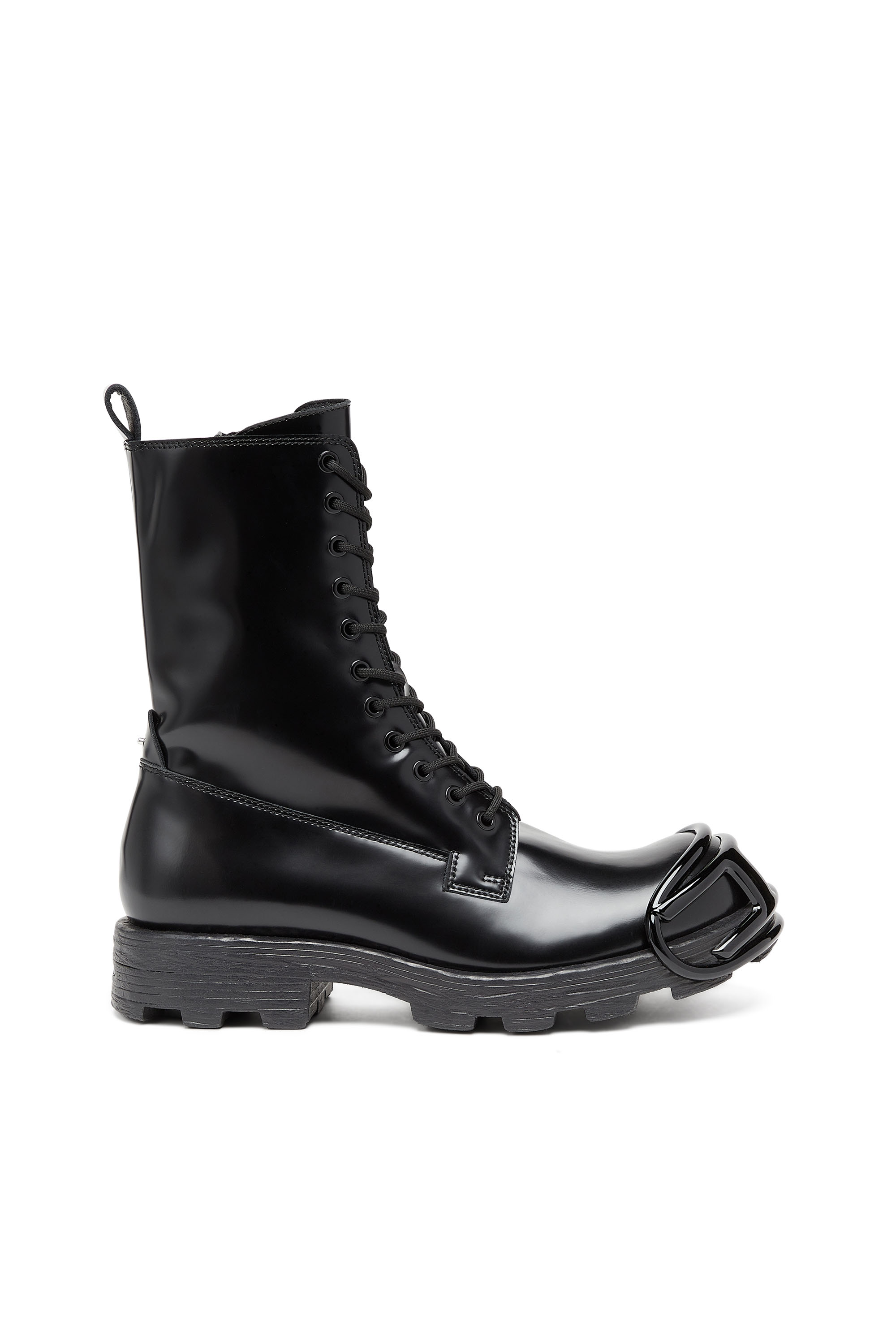 D-HAMMER BT D, Black Diesel - D-HAMMER BT D, Man's D-Hammer-Leather boots with oval D toe guard in Black - 1