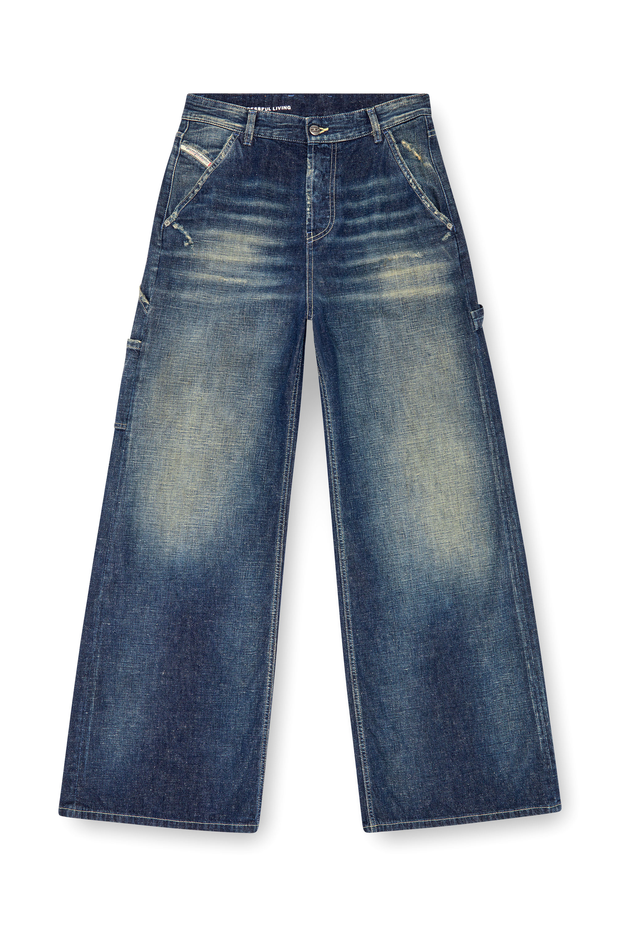 Diesel - Woman's Relaxed Jeans 1996 D-Sire 09J91, Dark Blue - 5