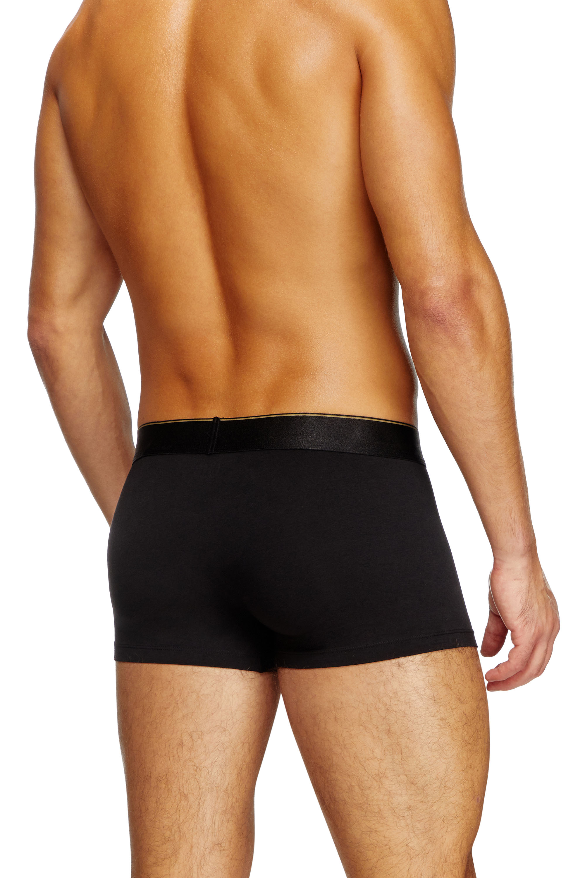 Diesel - DAMIEN-GFT-3PACK, Man's Three-pack metallic boxer briefs in Black/Gold - 4