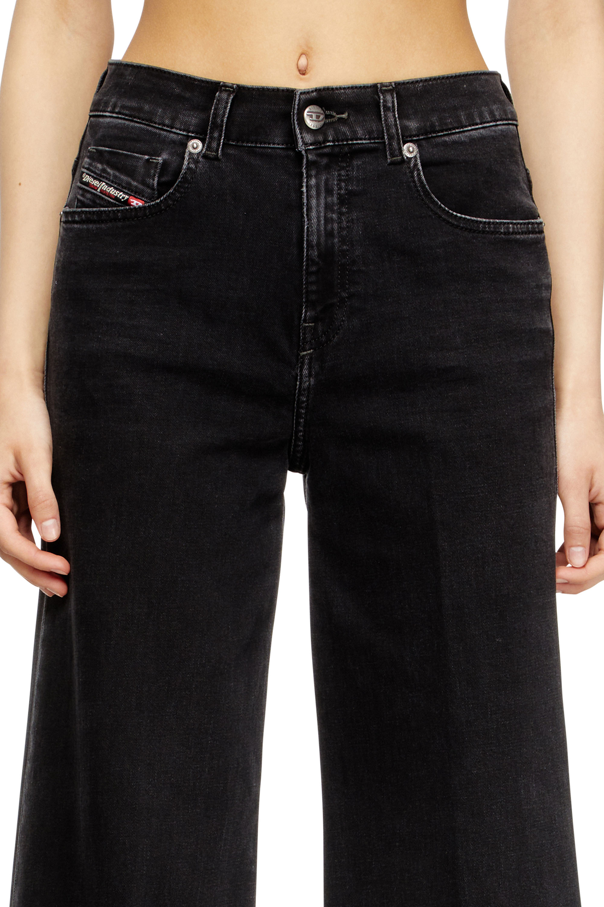 Diesel - Woman's Flare Jeans 1978 D-Akemi 09M69, Black/Dark grey - 5