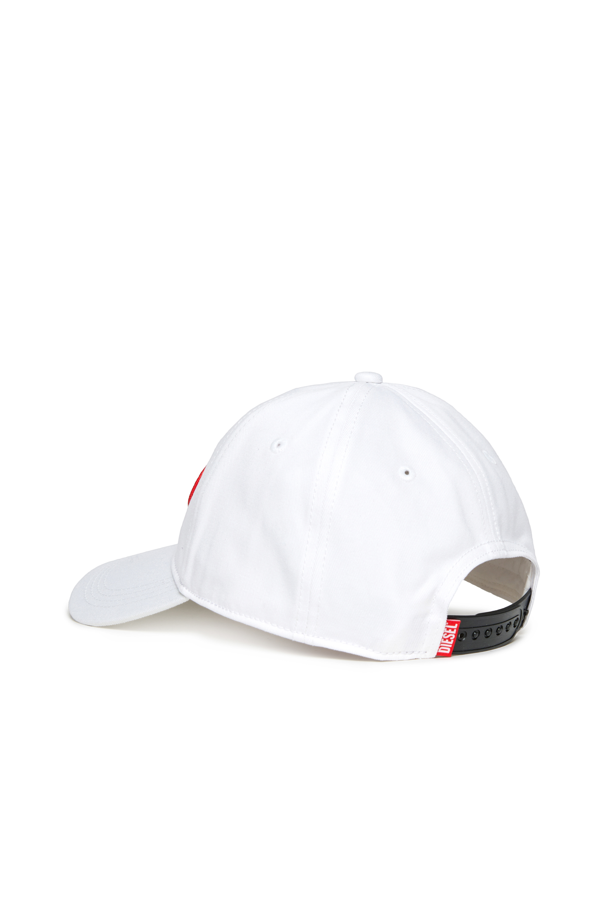 Diesel - FCORRYJACQWASH, Man's Cotton hat with logo in White - 2