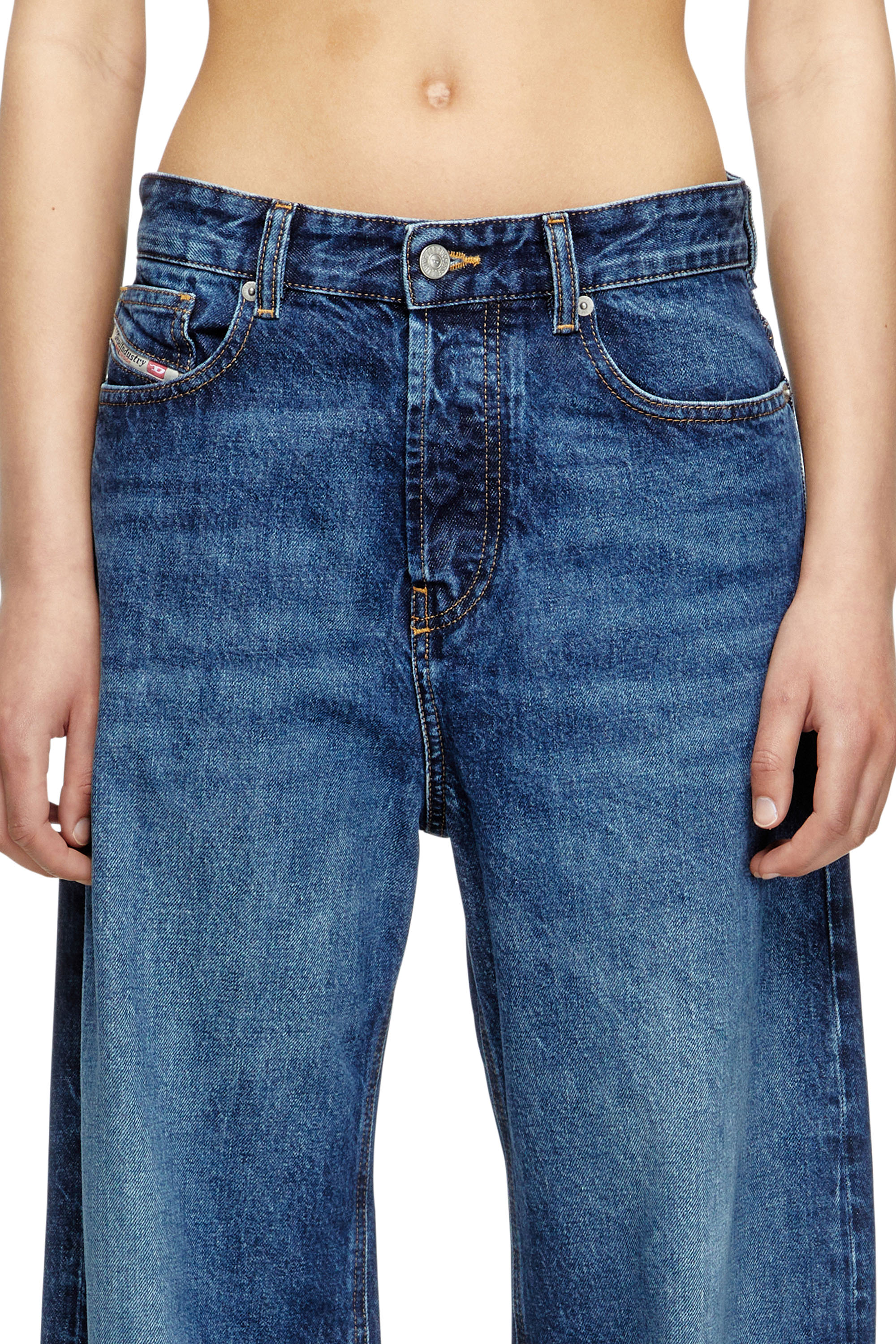 Relaxed Jeans 1996 D-Sire 09I27, Dark Blue Diesel - Woman's Relaxed Jeans 1996 D-Sire 09I27, Dark Blue - 5