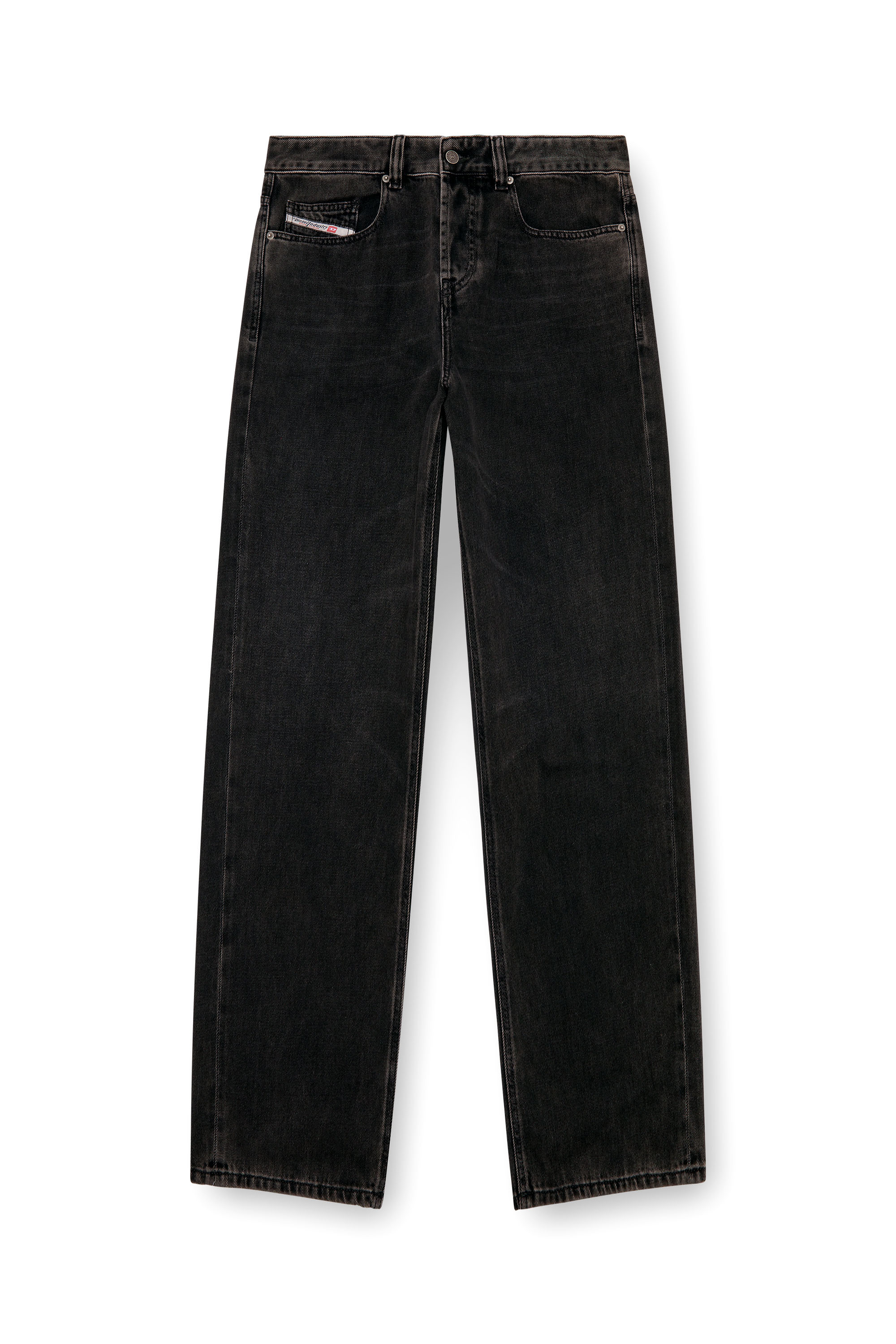 Diesel - Man Straight Jeans 2001 D-Macro 09I35, Black/Dark grey - Image 3