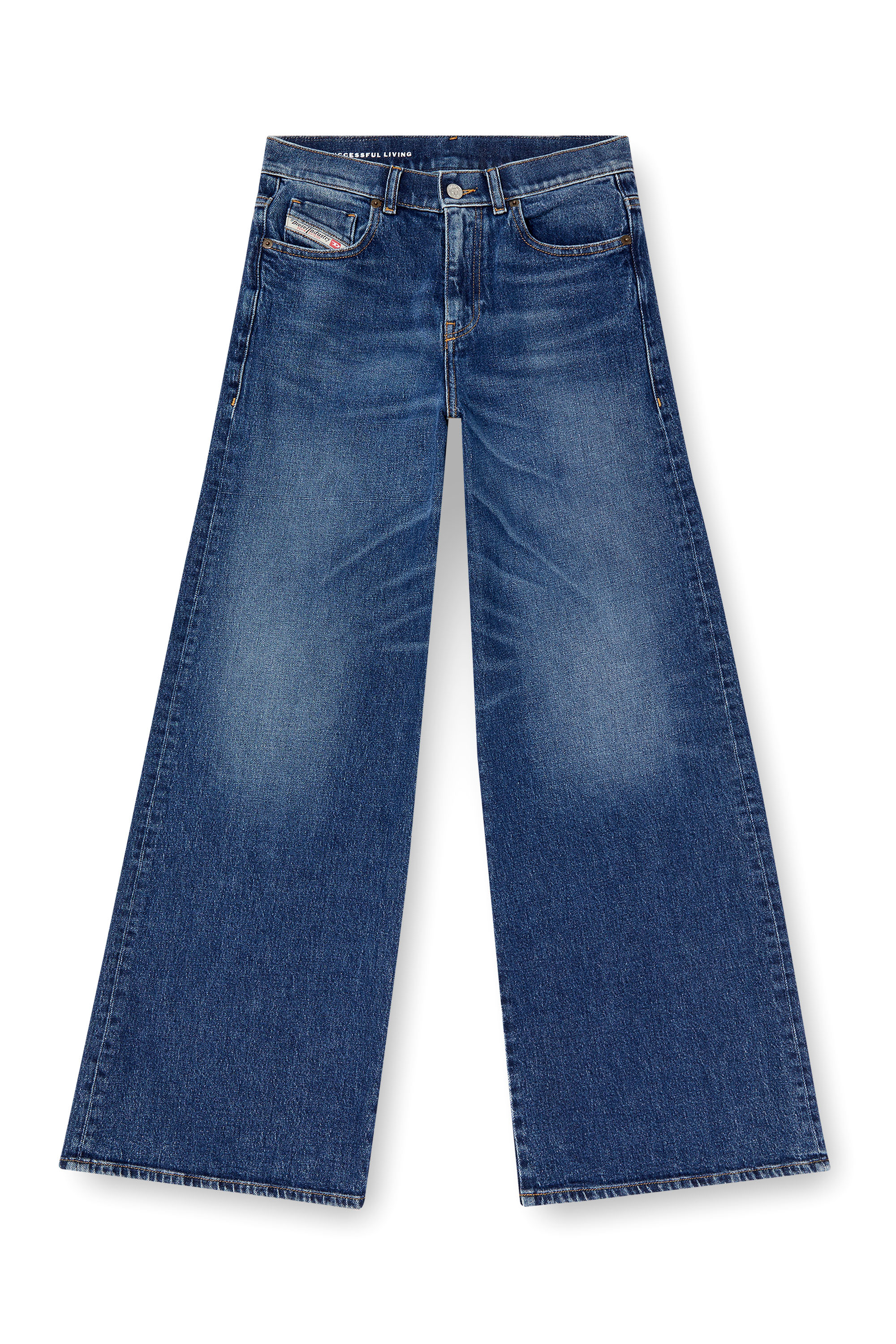 Flare Jeans 1978 D-Akemi 09L21, Medium blue Diesel - Woman's Flare Jeans 1978 D-Akemi 09L21, Medium blue - 2