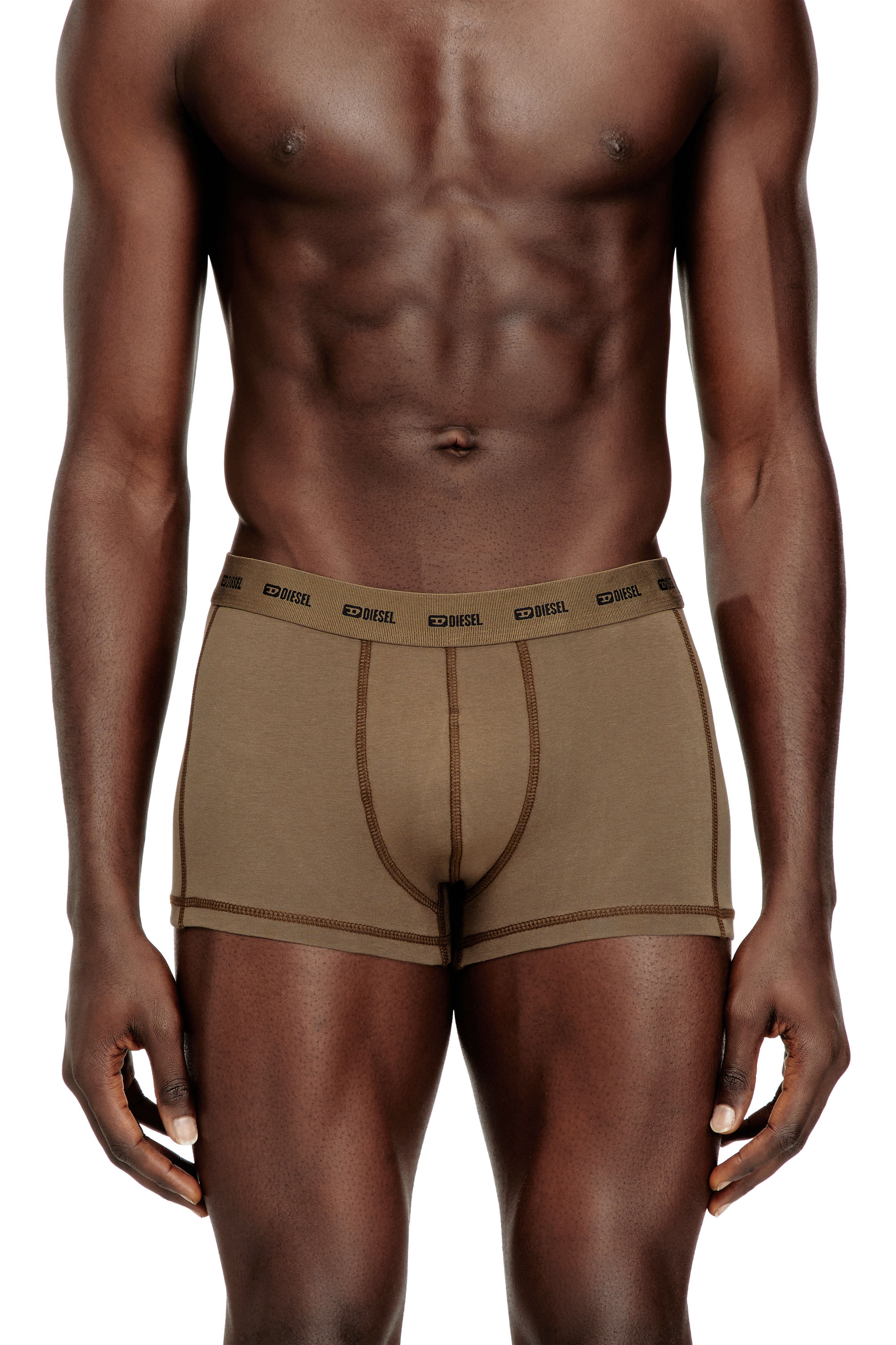 Diesel - DAMIEN-UTLT-3PACK, Man's 3-pack of boxer briefs in Light Brown - 2