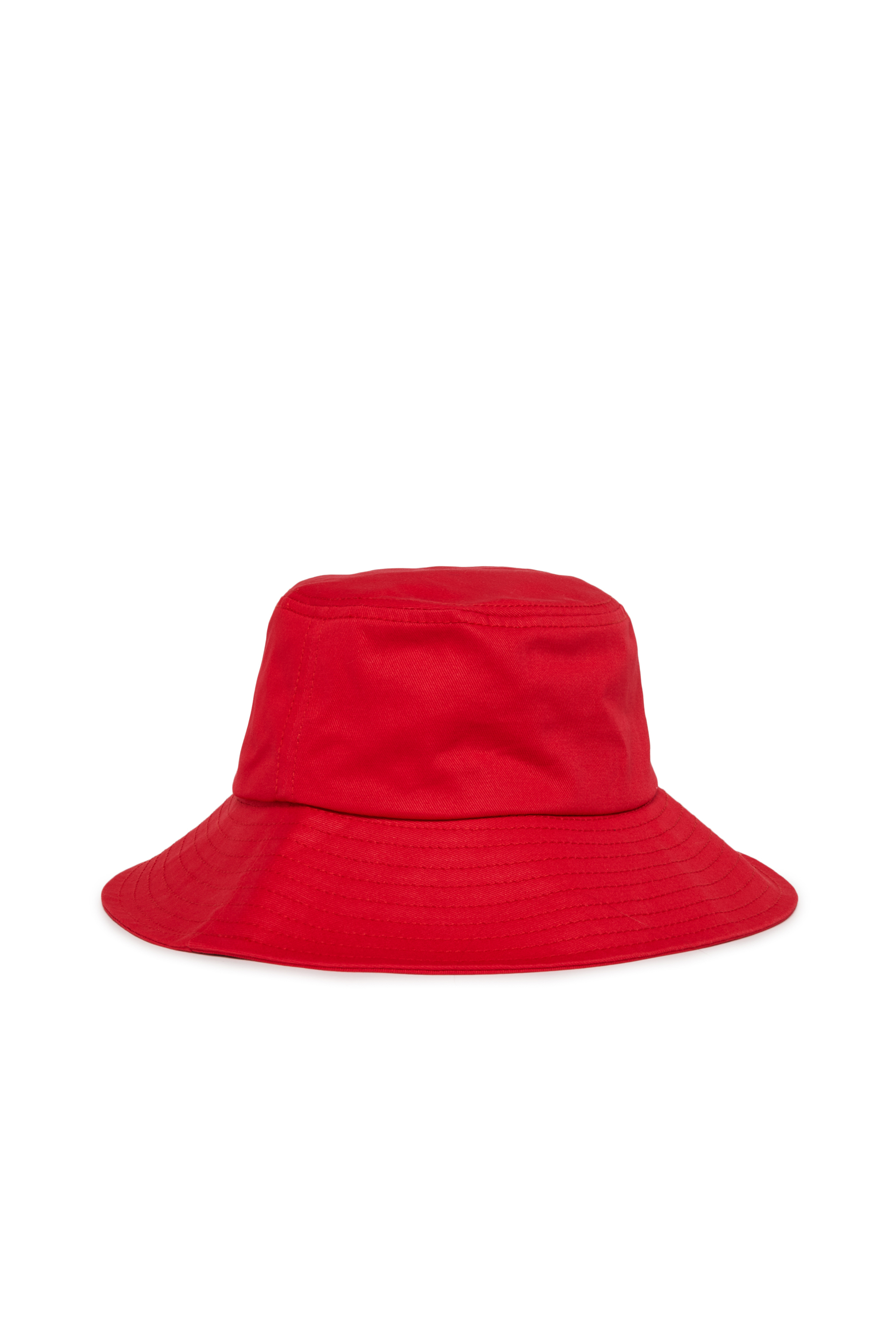 Diesel - FCURTY, Woman's Bucket hat in cotton with wide brim in Red - 2
