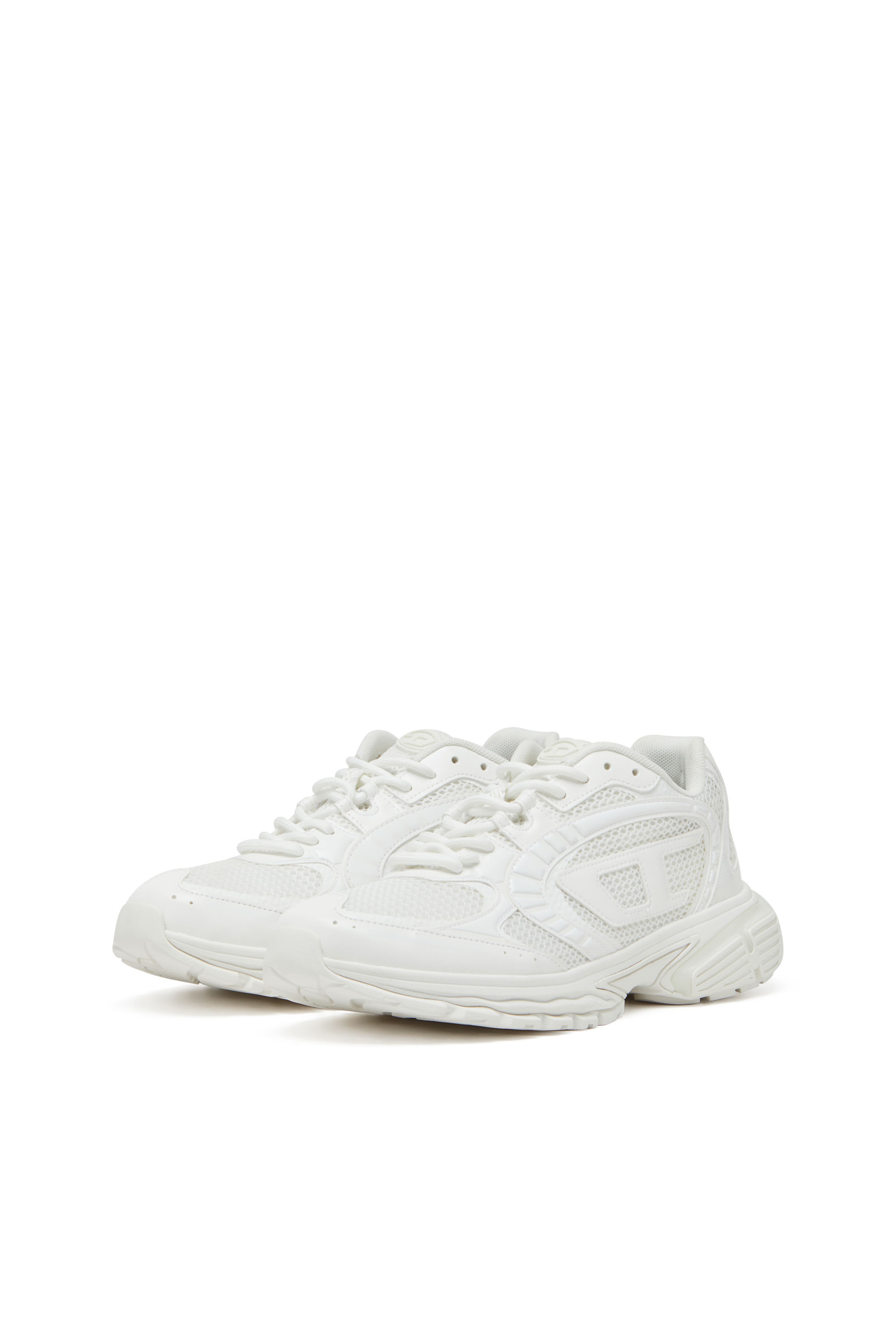 Diesel - S-PRO-V-DENSE LOW, Man's Mesh sneakers with Oval D logo in White - 8