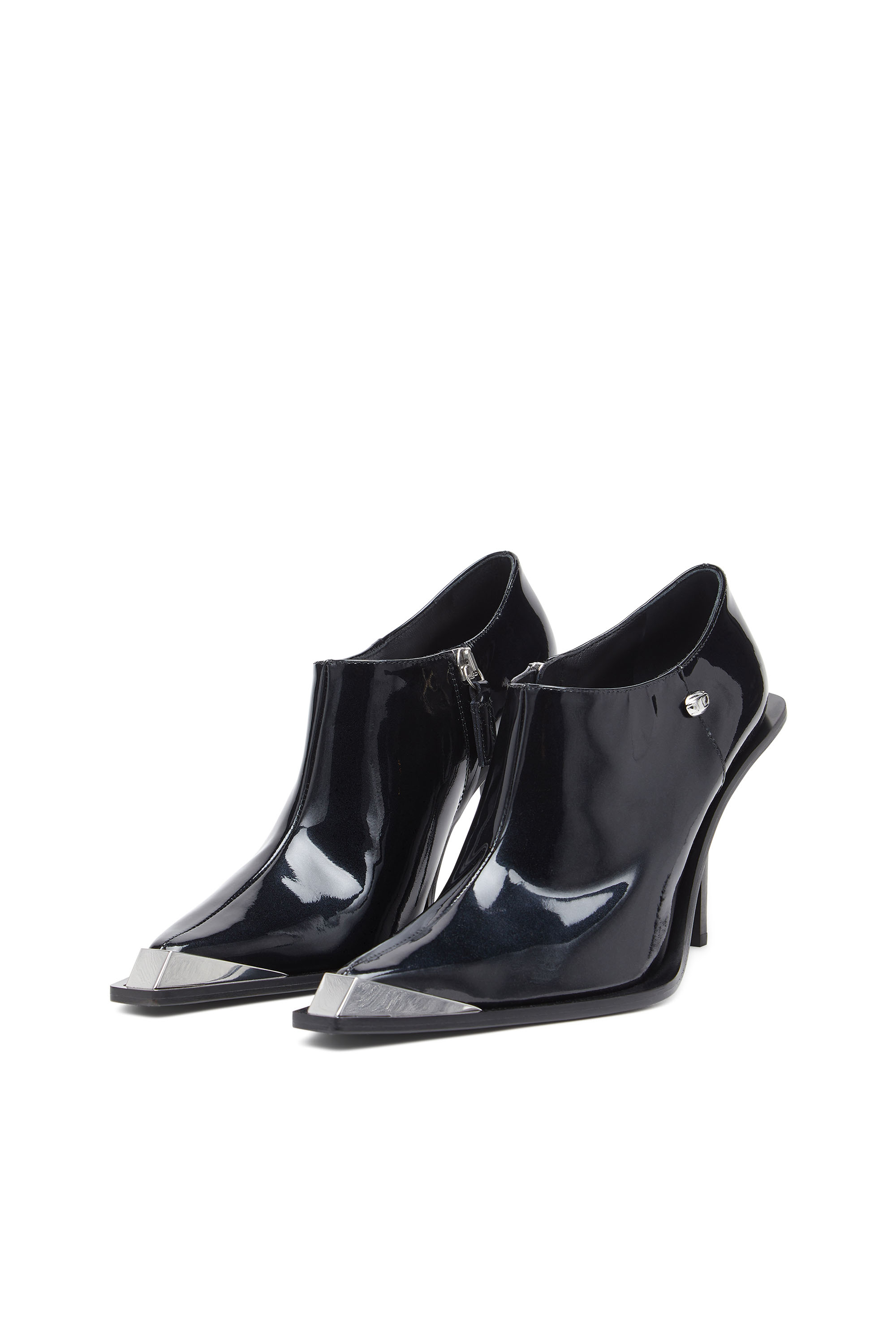 Diesel - D-TONA SC, Woman's D-Tona-Ankle boots in patent leather in Black - 9