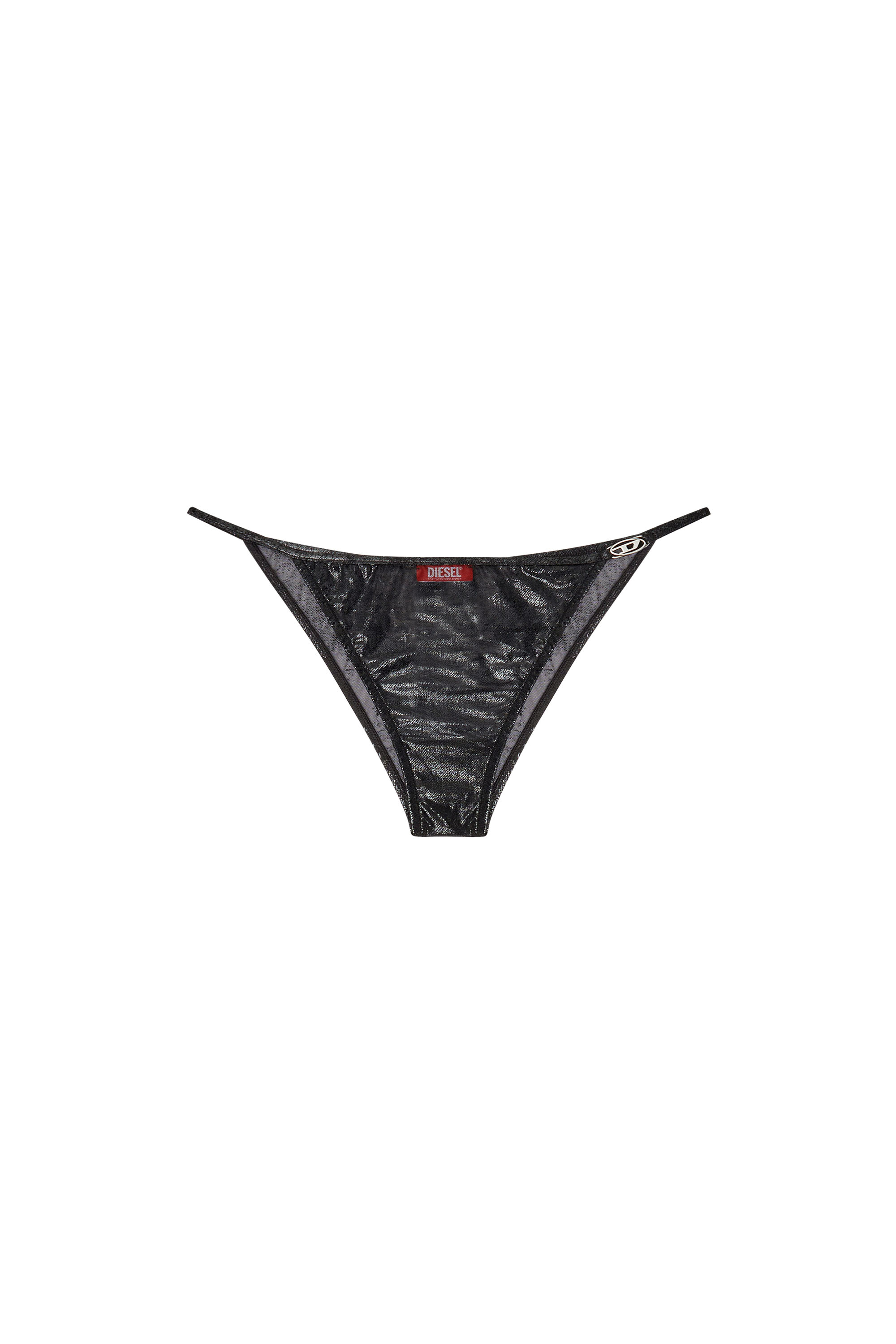 Diesel - PUNCHY-GFT, Woman's Nylon briefs with logo in Black - 2