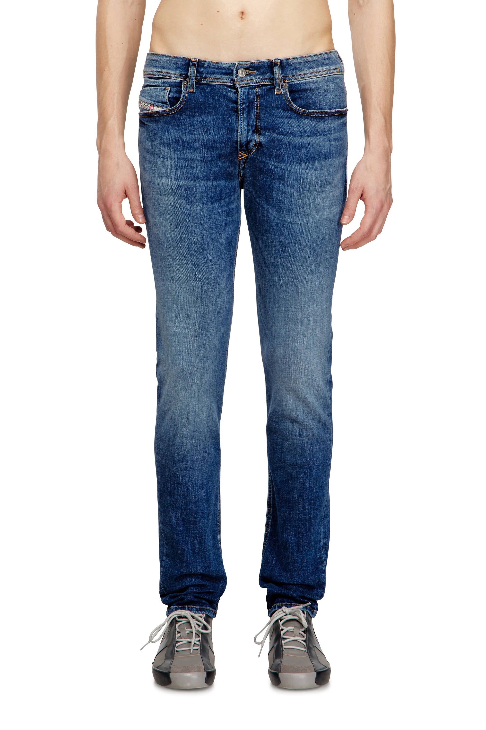 Diesel - Man's Skinny Jeans 1979 Sleenker 09J33, Medium blue - 3