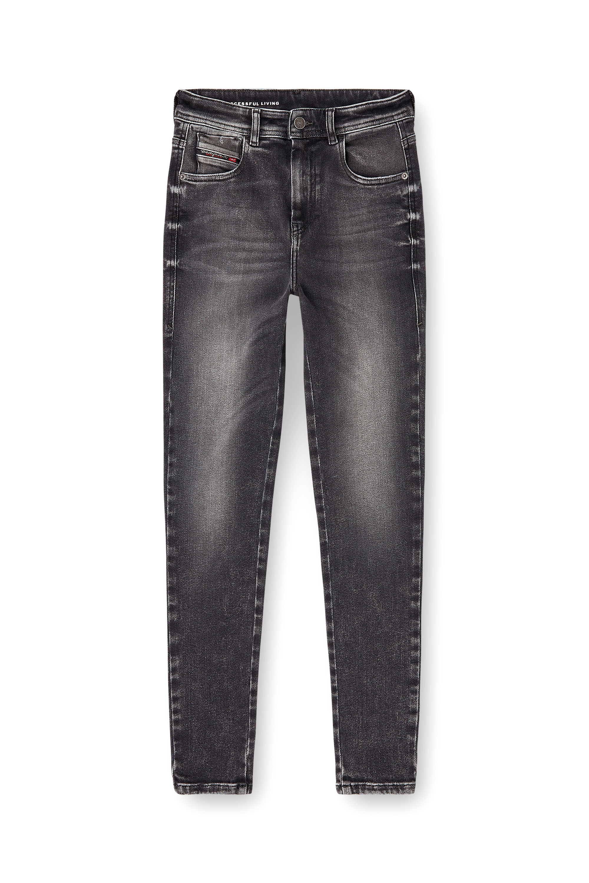 Skinny Jeans 1984 Slandy-High 09L93, Black/Dark grey Diesel - Woman's Skinny Jeans 1984 Slandy-High 09L93, Black/Dark grey - 2