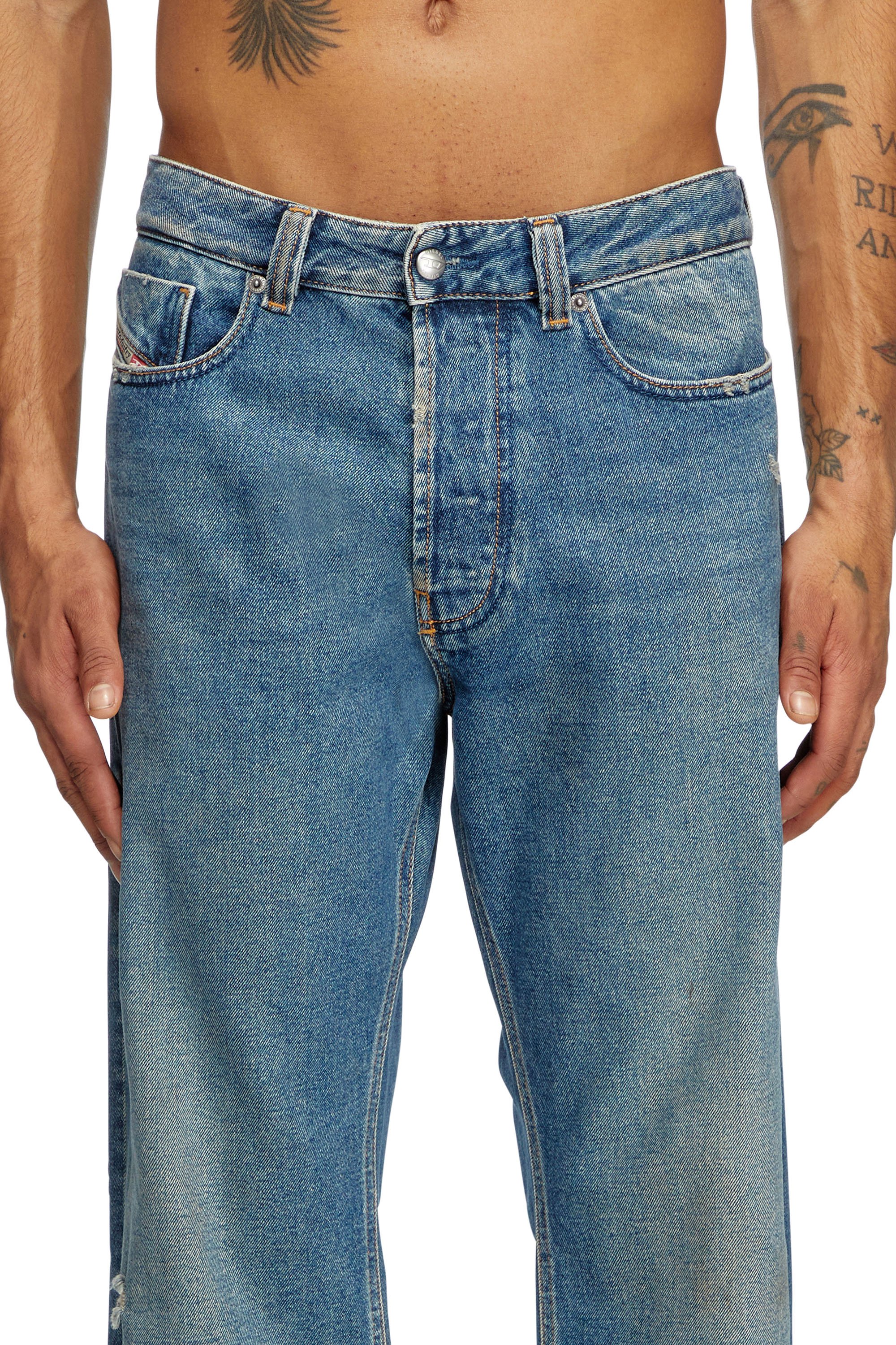 Diesel - Man's Relaxed Jeans 1980 D-Eeper 09J79, Medium blue - 4