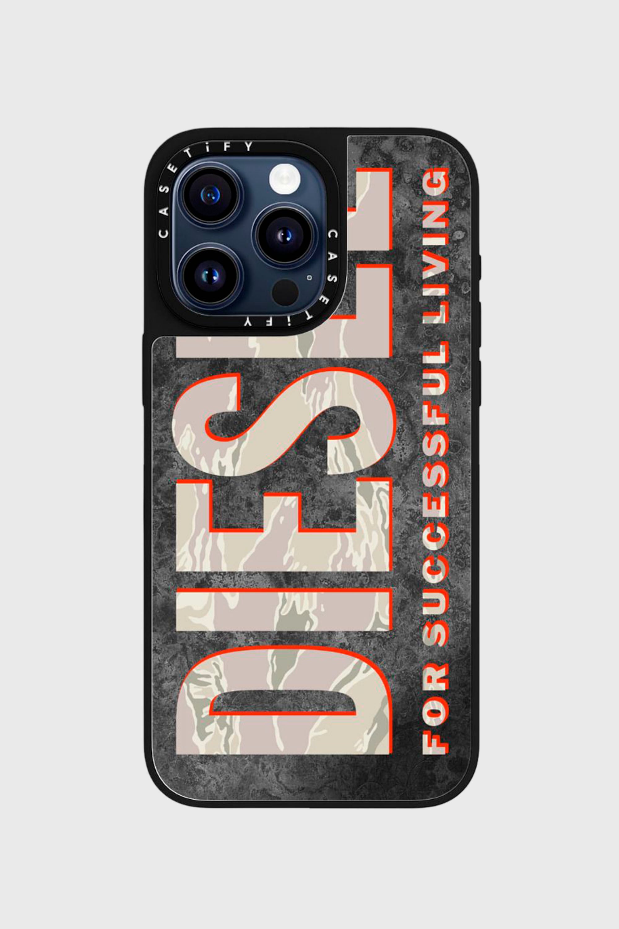 Diesel - 60329 CASETIFY MOULDED CASE, Unisex's Magsafe Camo Case iPhone 15 Pro Max in Brown/White - 1