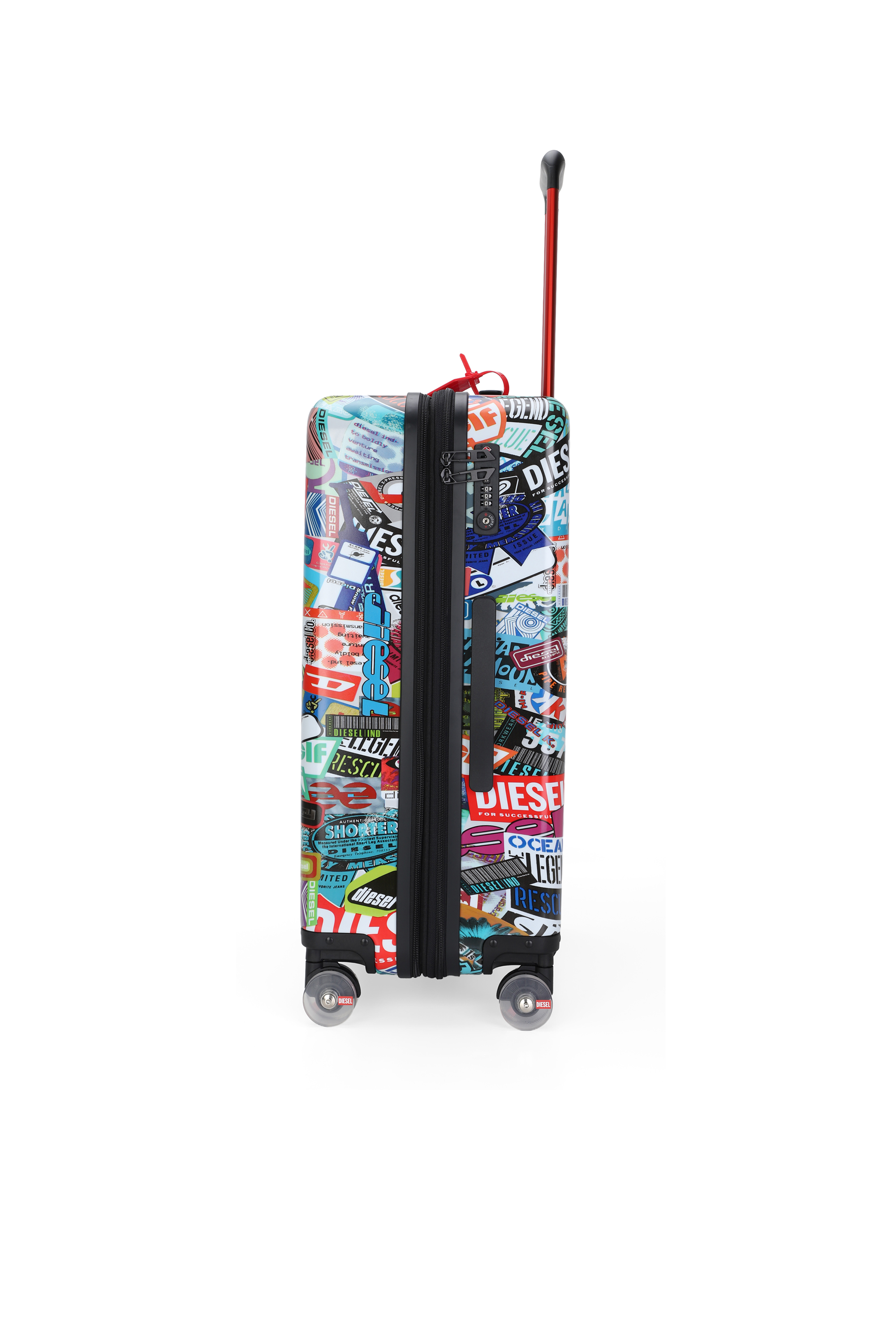 Diesel - DIESEL PC PRINTED TROLLEY-STICKERS- DSL0, Unisex's Sticker style suitcase size M in Multicolor - 3
