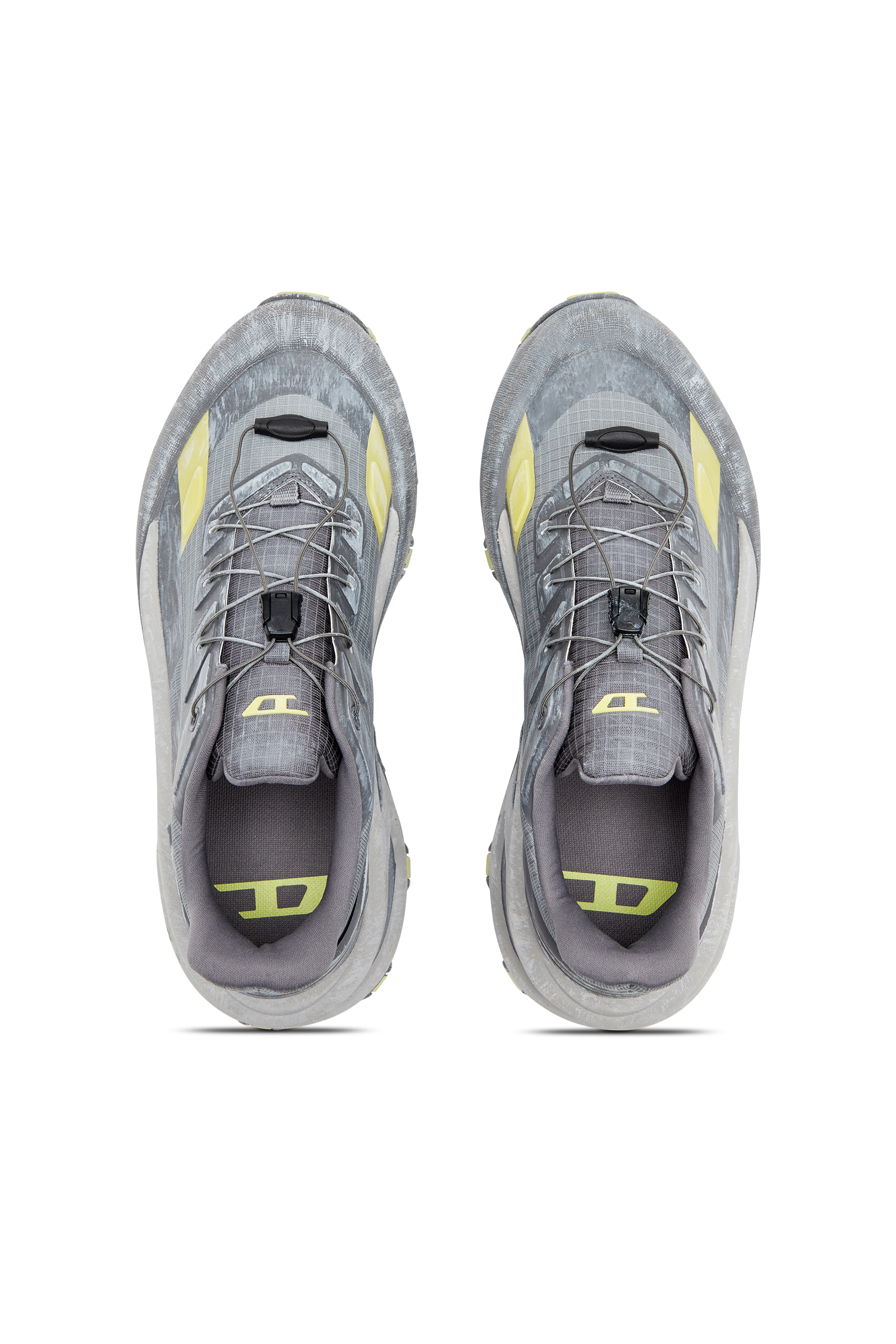 Diesel - D-CAGE RUNNER, Man's D-Cage Runner-Sneaker in Grey/Yellow - 5