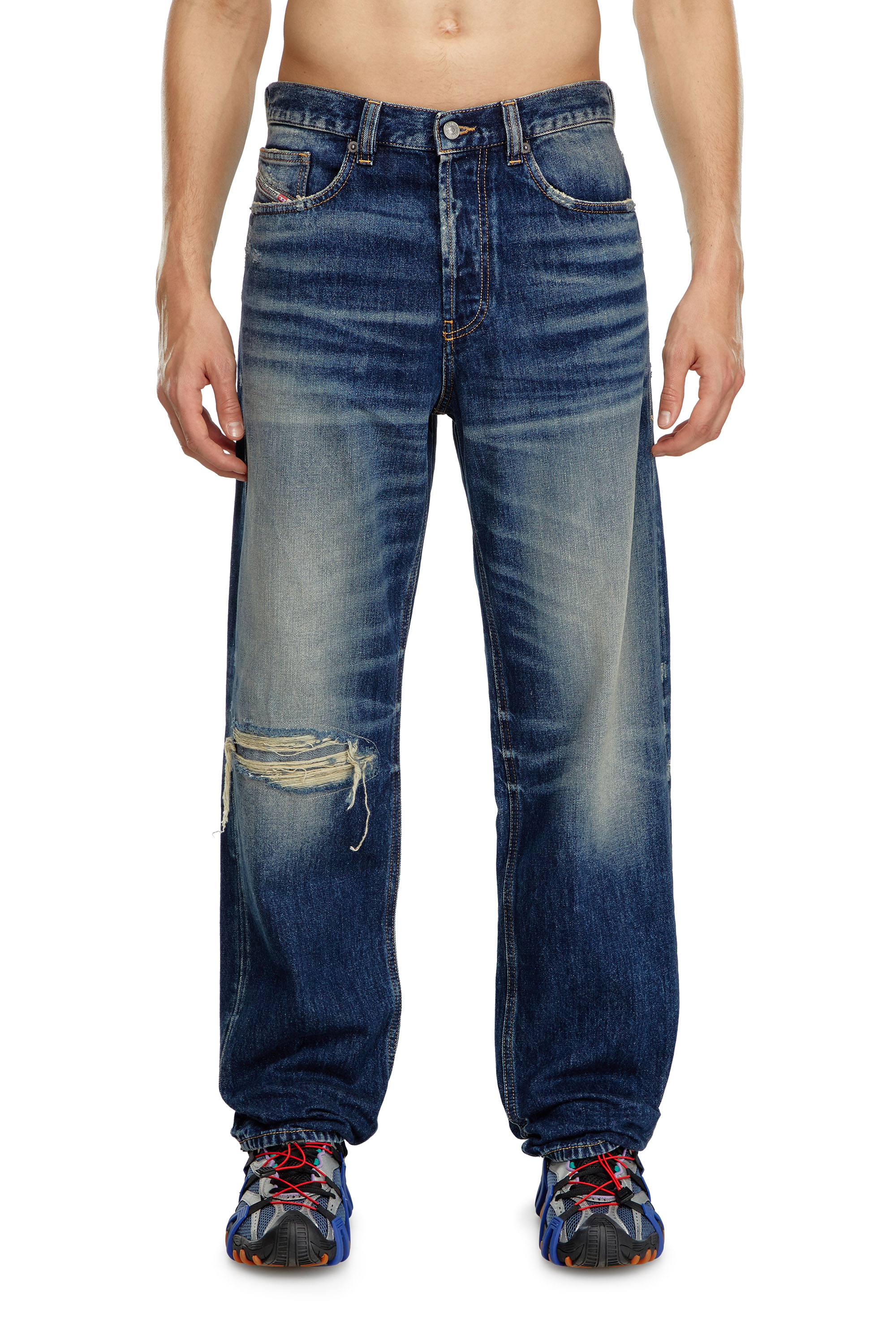 Diesel - Man Straight Jeans 2010 D-Macs 09J95, Dark Blue - Image 1