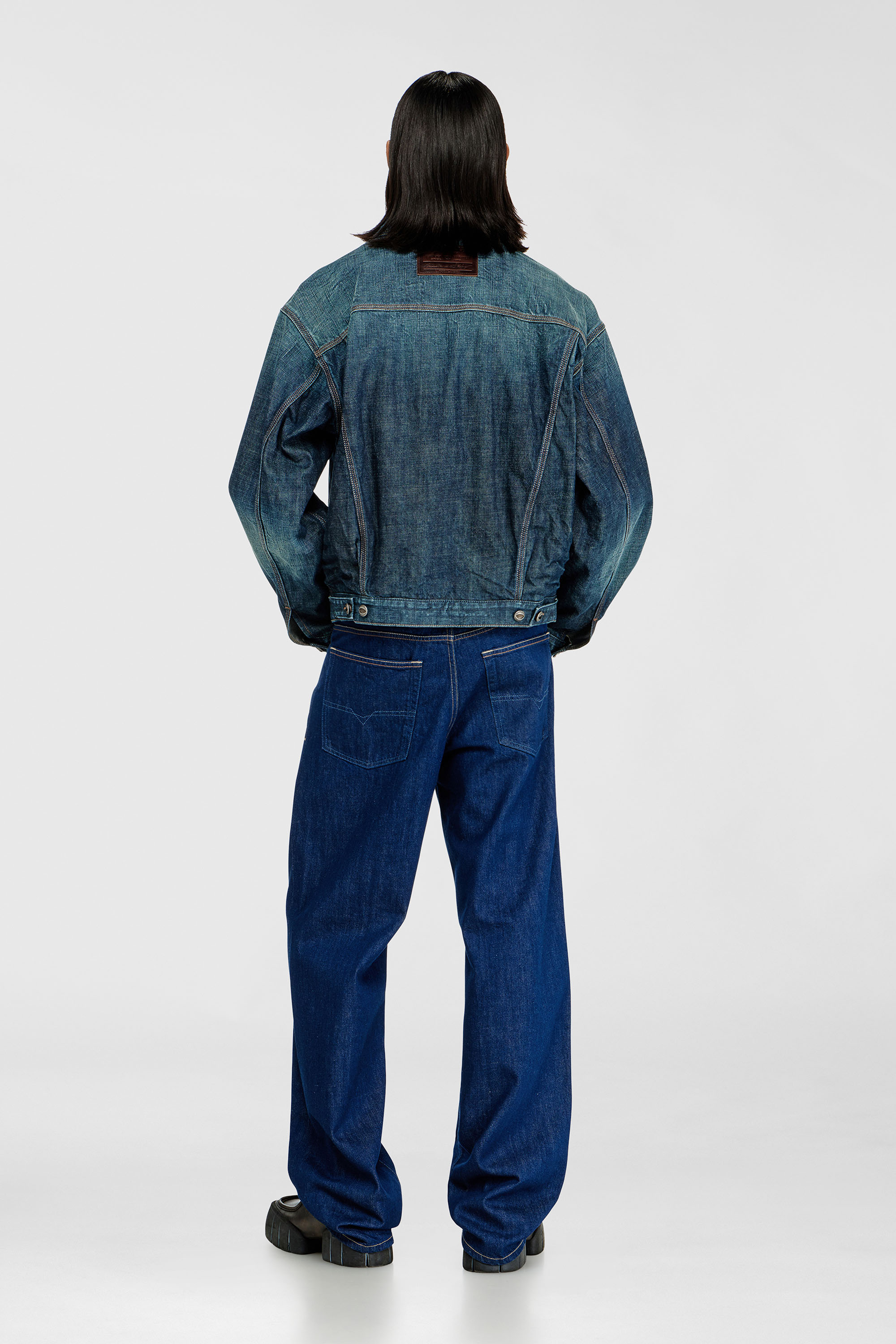 Diesel - Man's Relaxed Jeans 2001 D-Macro 09Q09, Dark Blue - 3