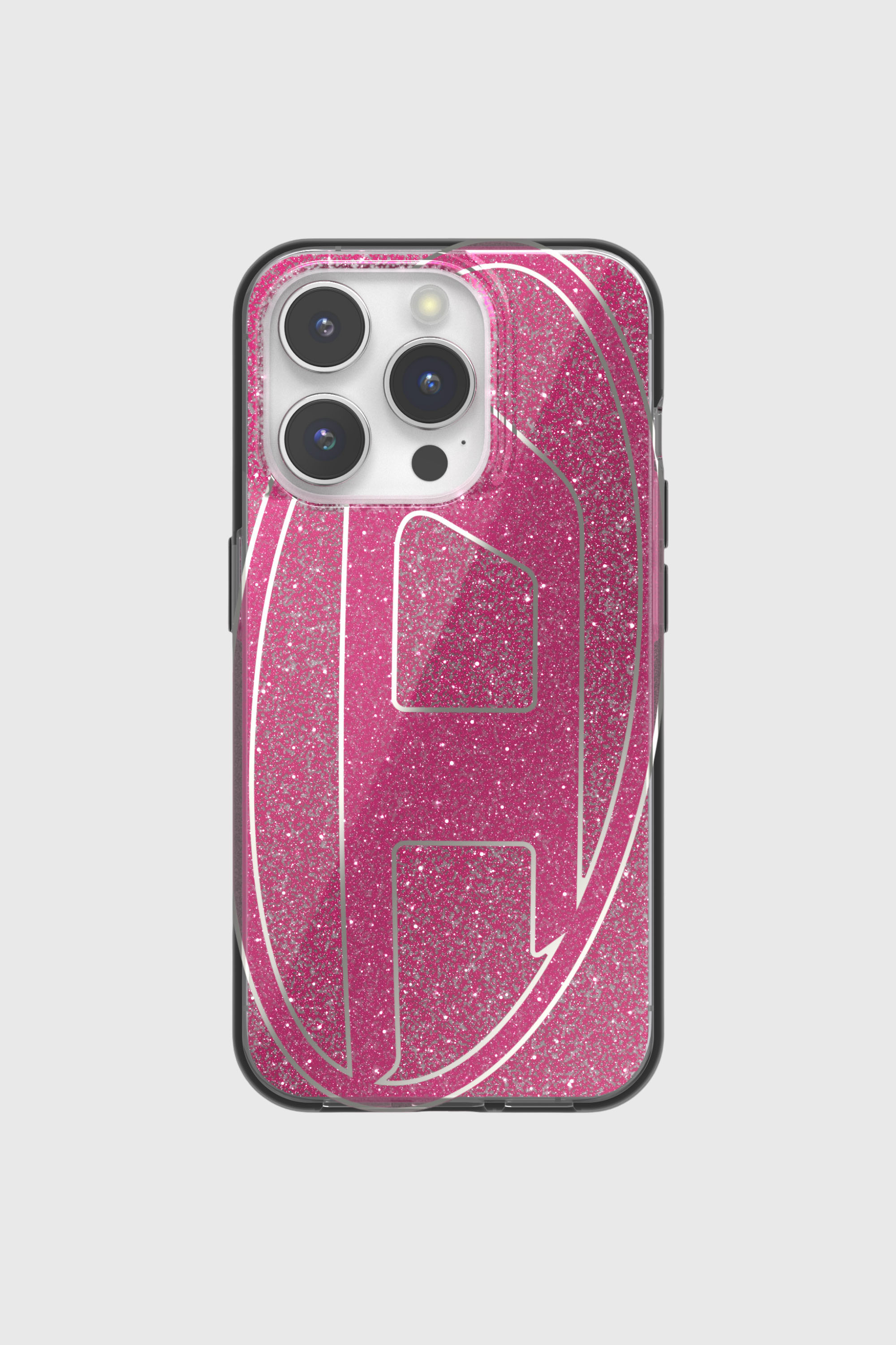 Diesel - 60036 AOP CASE, Unisex's Glitter Case for iP 15 Pro in Pink - 2