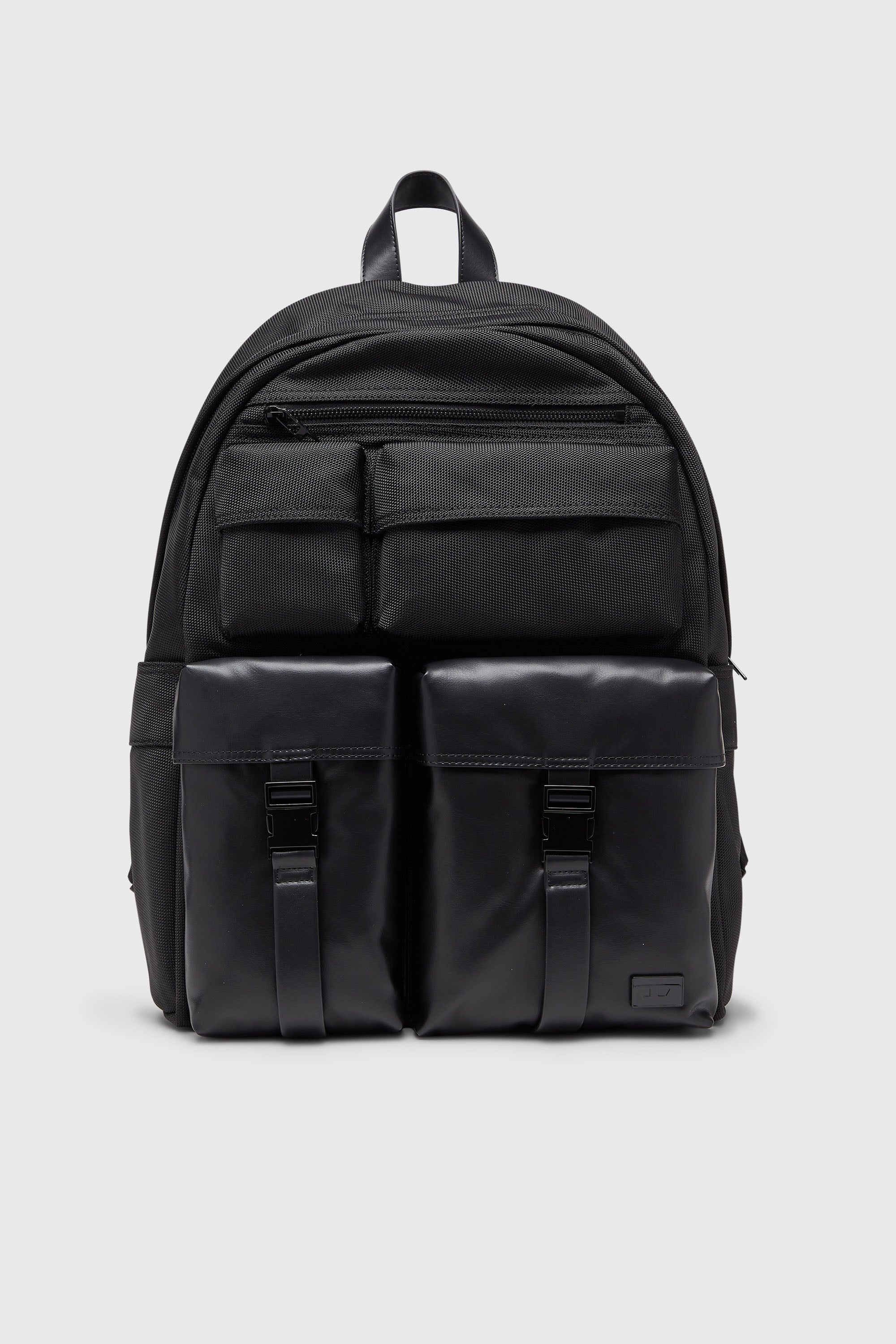 Diesel - MULTI-PKTS BACKPACK X, Unisex's Multi-Pkts - Backpack in nylon with front pockets in Black - 1