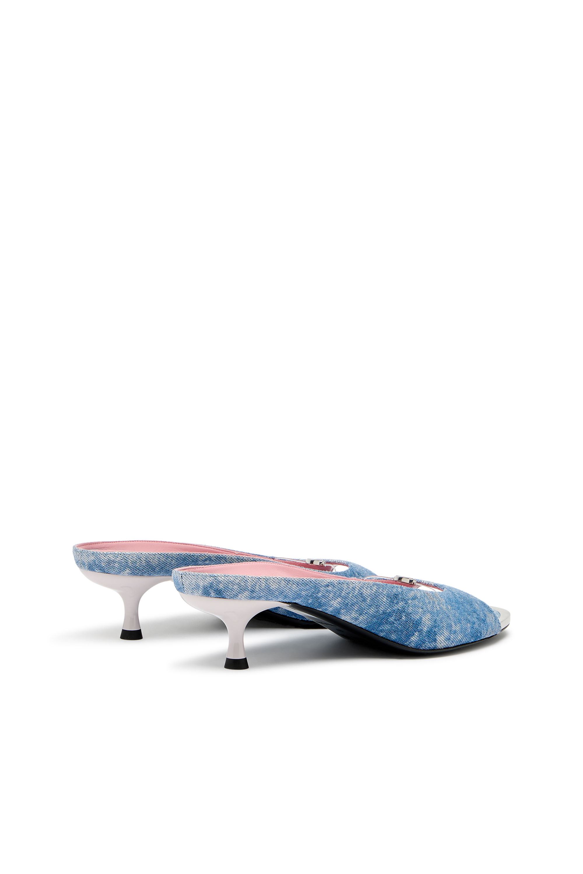 Diesel - D-DIAM'S-SA-40, Woman's D-Diam's-Low denim mule with floating Oval D in null - 3