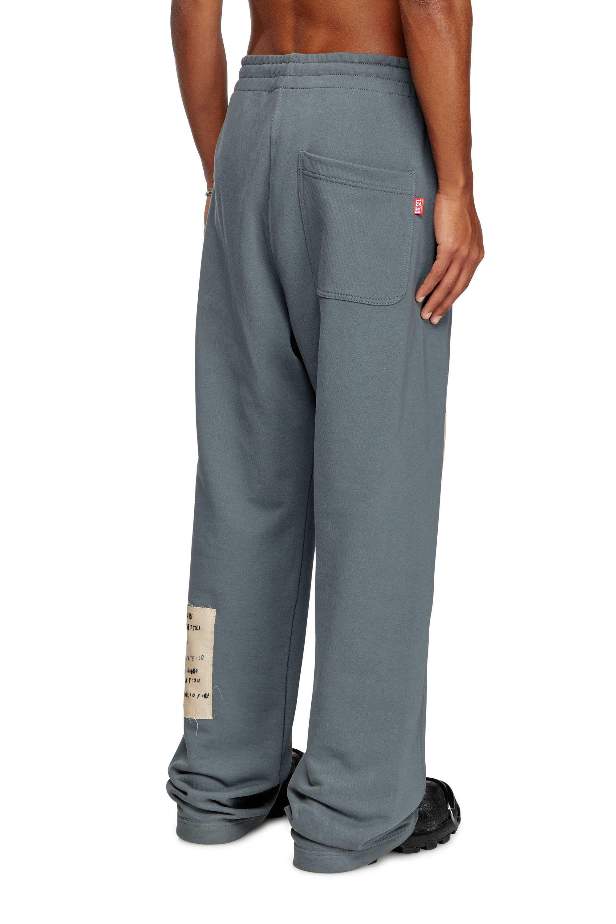 Diesel - P-MARTYANS-DD, Unisex's Track pants with tattoo patches in Grey - 5