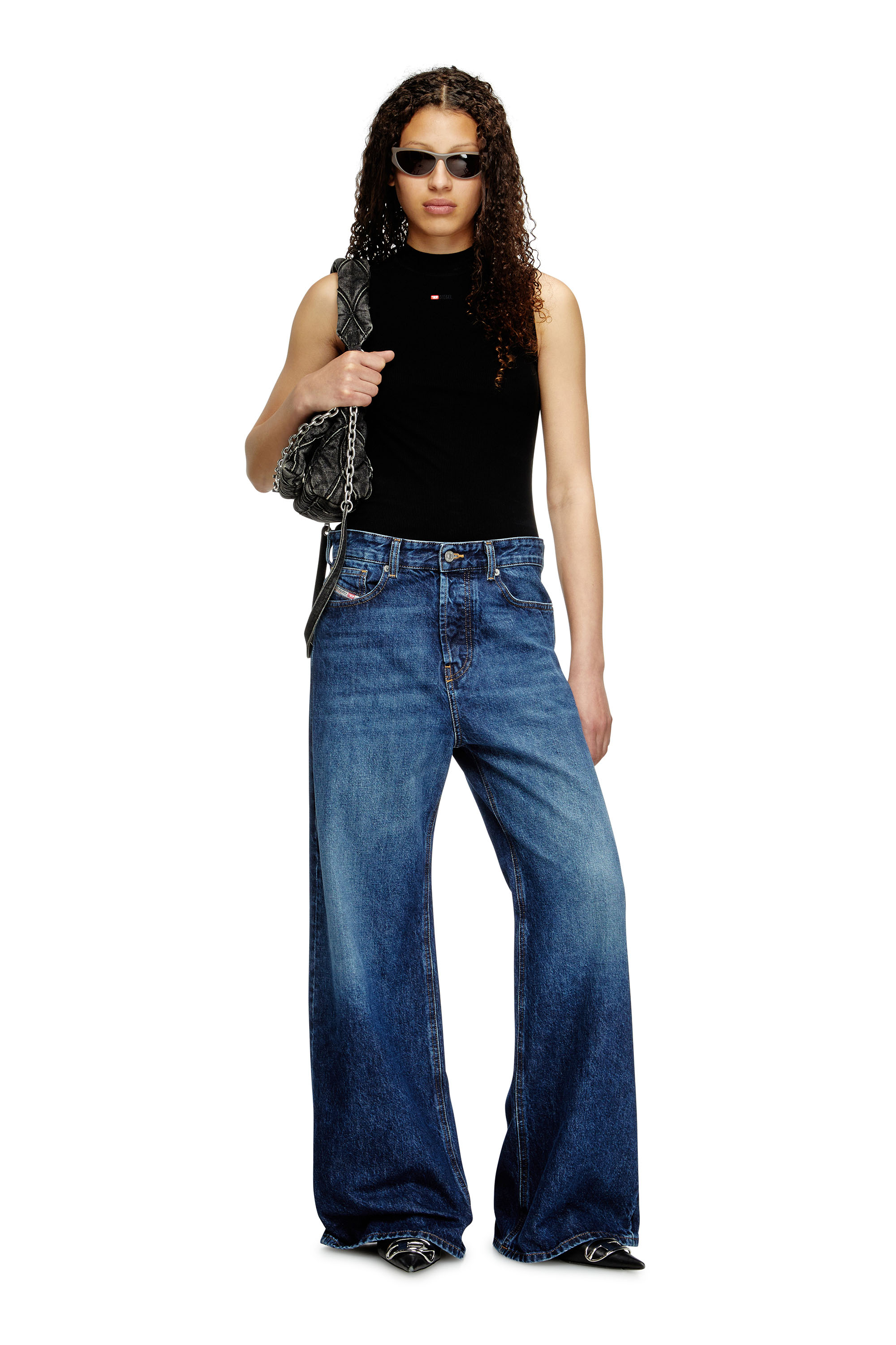 Relaxed Jeans 1996 D-Sire 09I27, Dark Blue Diesel - Woman's Relaxed Jeans 1996 D-Sire 09I27, Dark Blue - 1