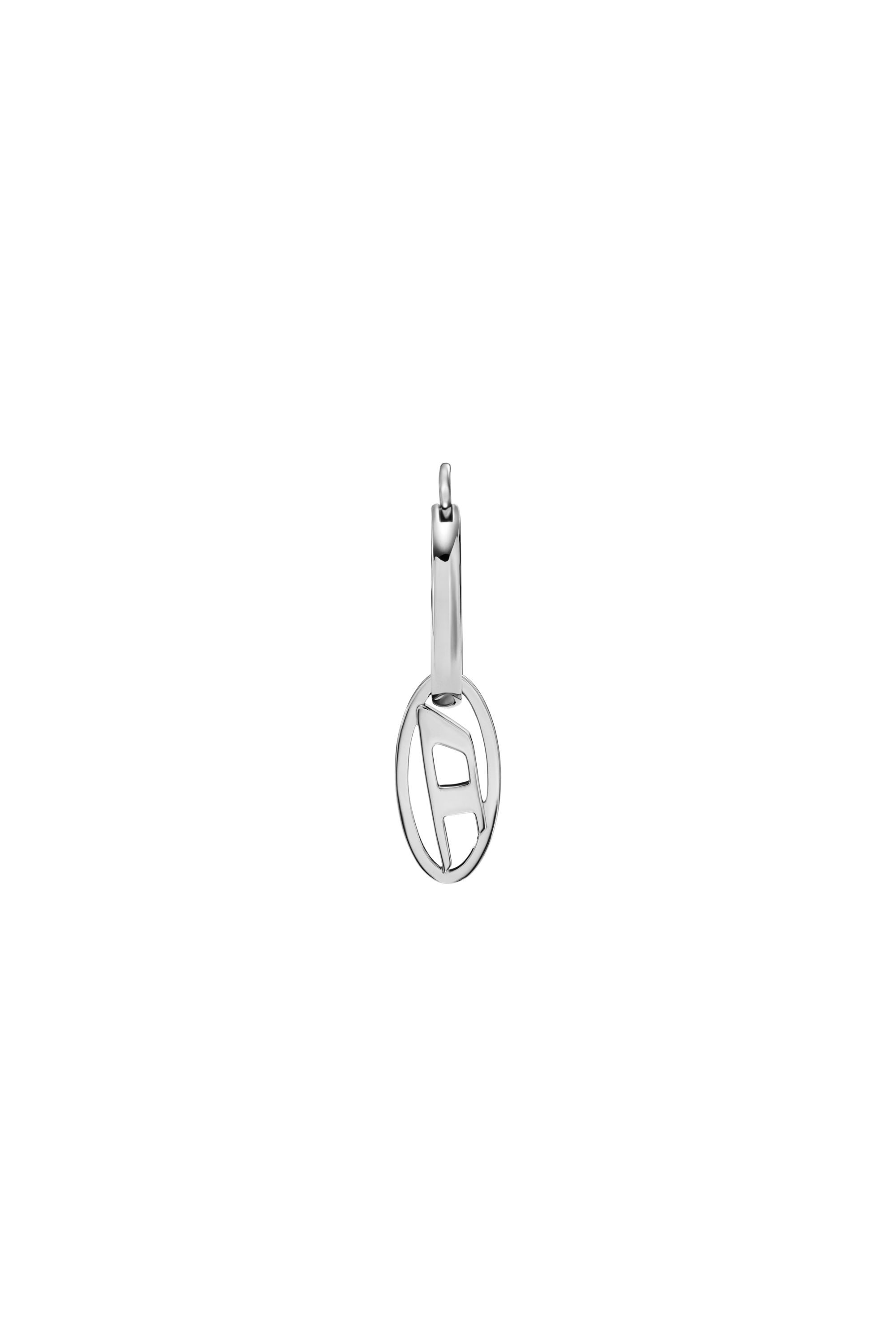 Diesel - DX1601040, Unisex's Stainless Steel Hoop Earring in Silver - 2