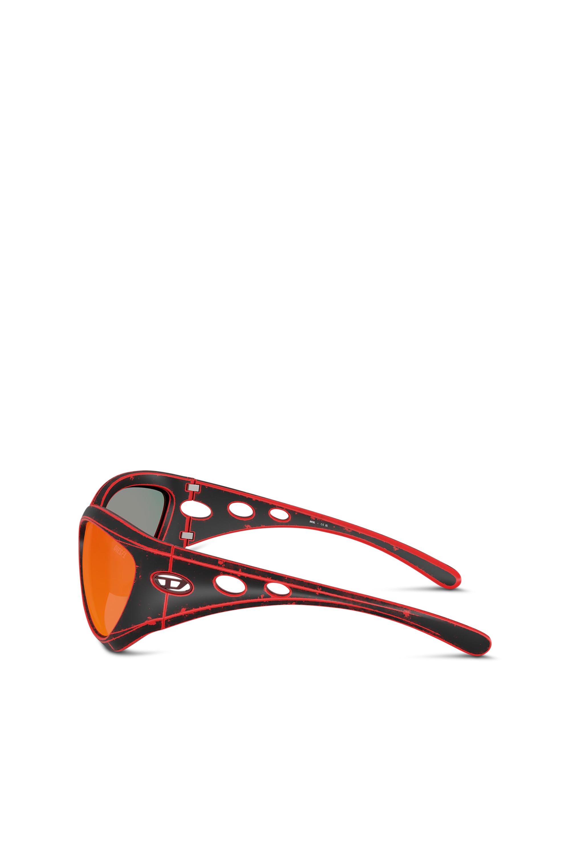 Diesel - 0DL3007U, Unisex's Cat-eye style sunglasses in Red - 2