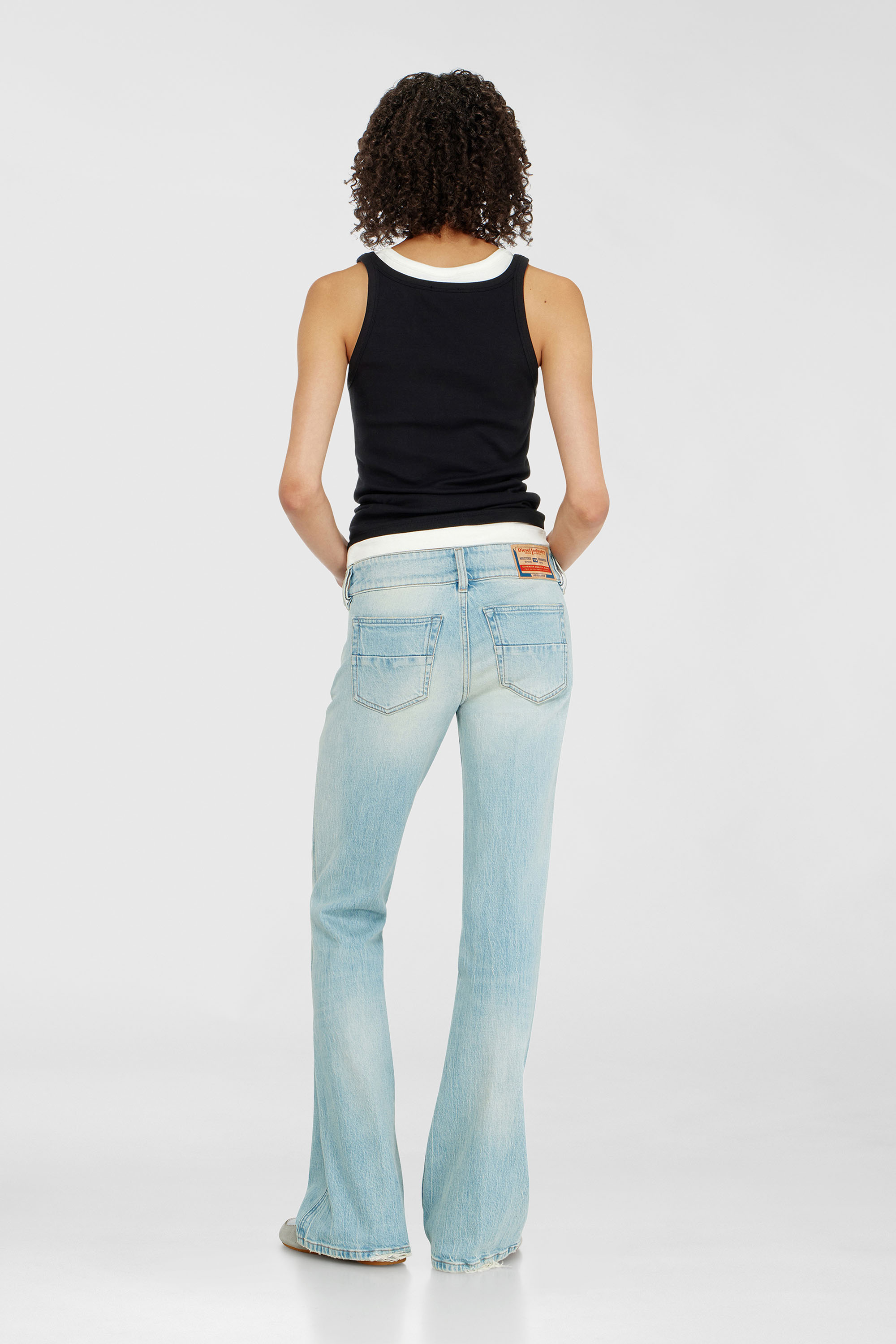 Diesel - Woman's Bootcut Jeans D-Hush 0KBBX, Light Blue - 3