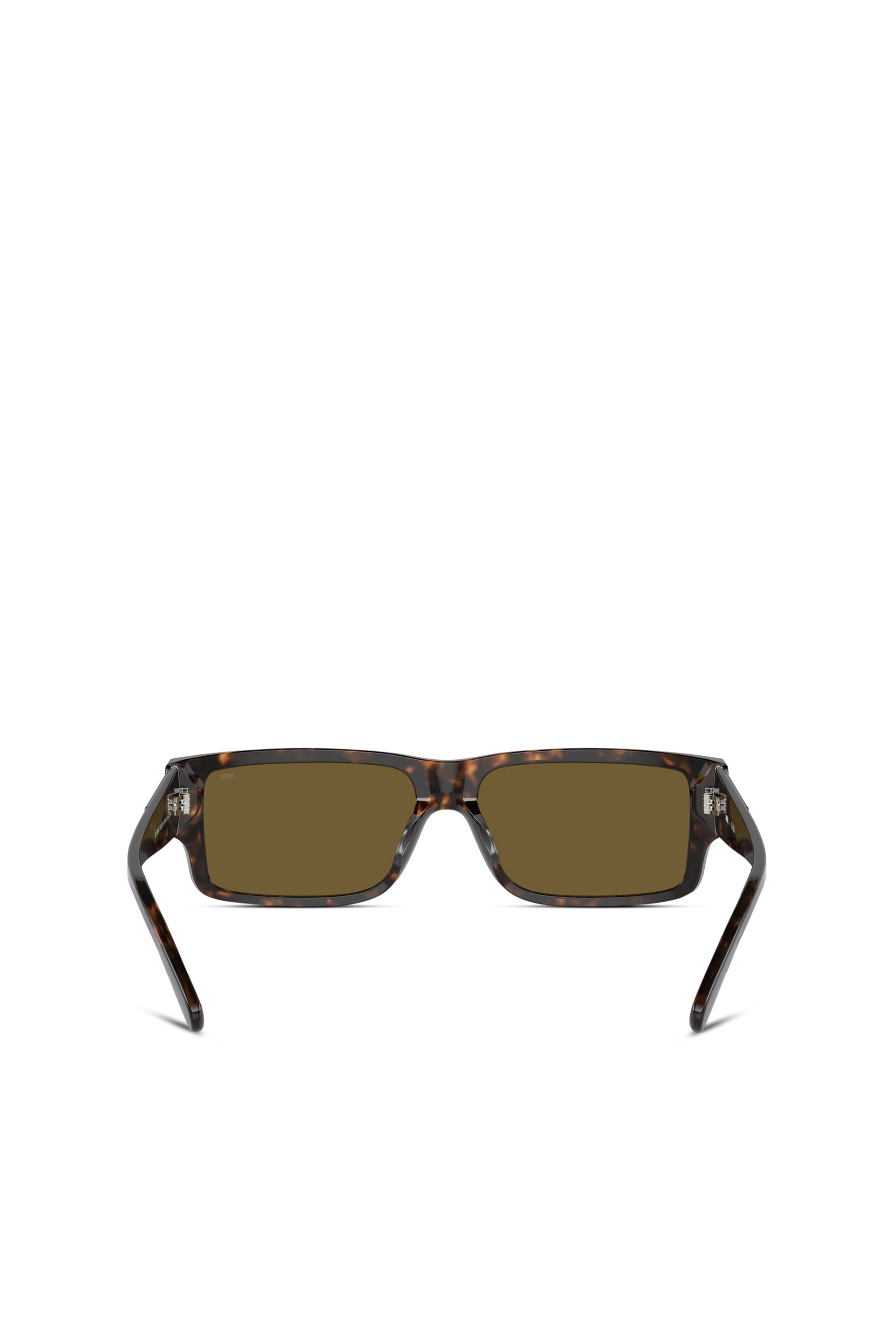 Diesel - 0DL2003 SIZE 57, Man's Rectangle sunglasses in Brown - 3