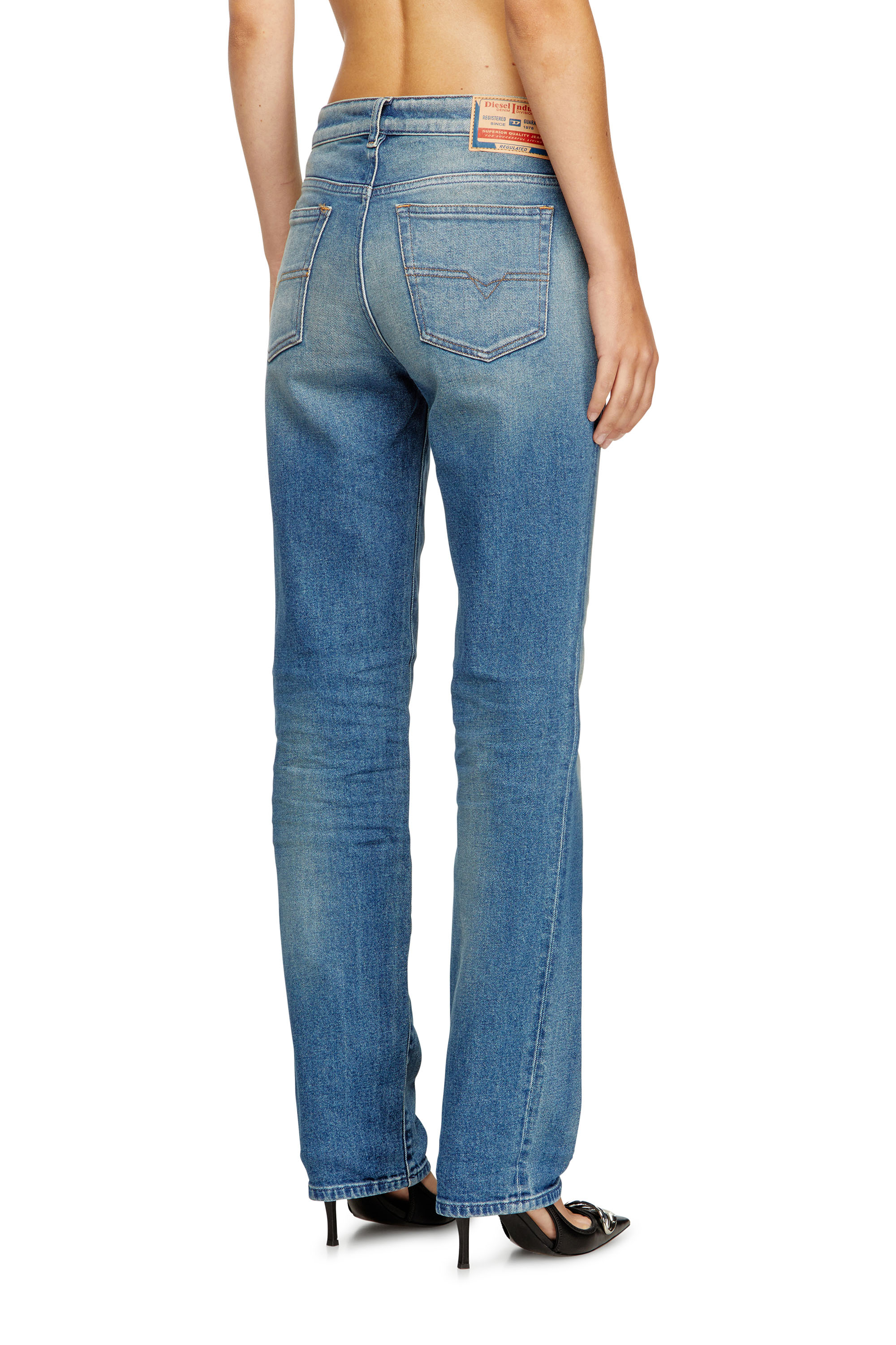 Diesel - Woman's Regular Jeans 1989 D-Mine 09M14, Medium blue - 3