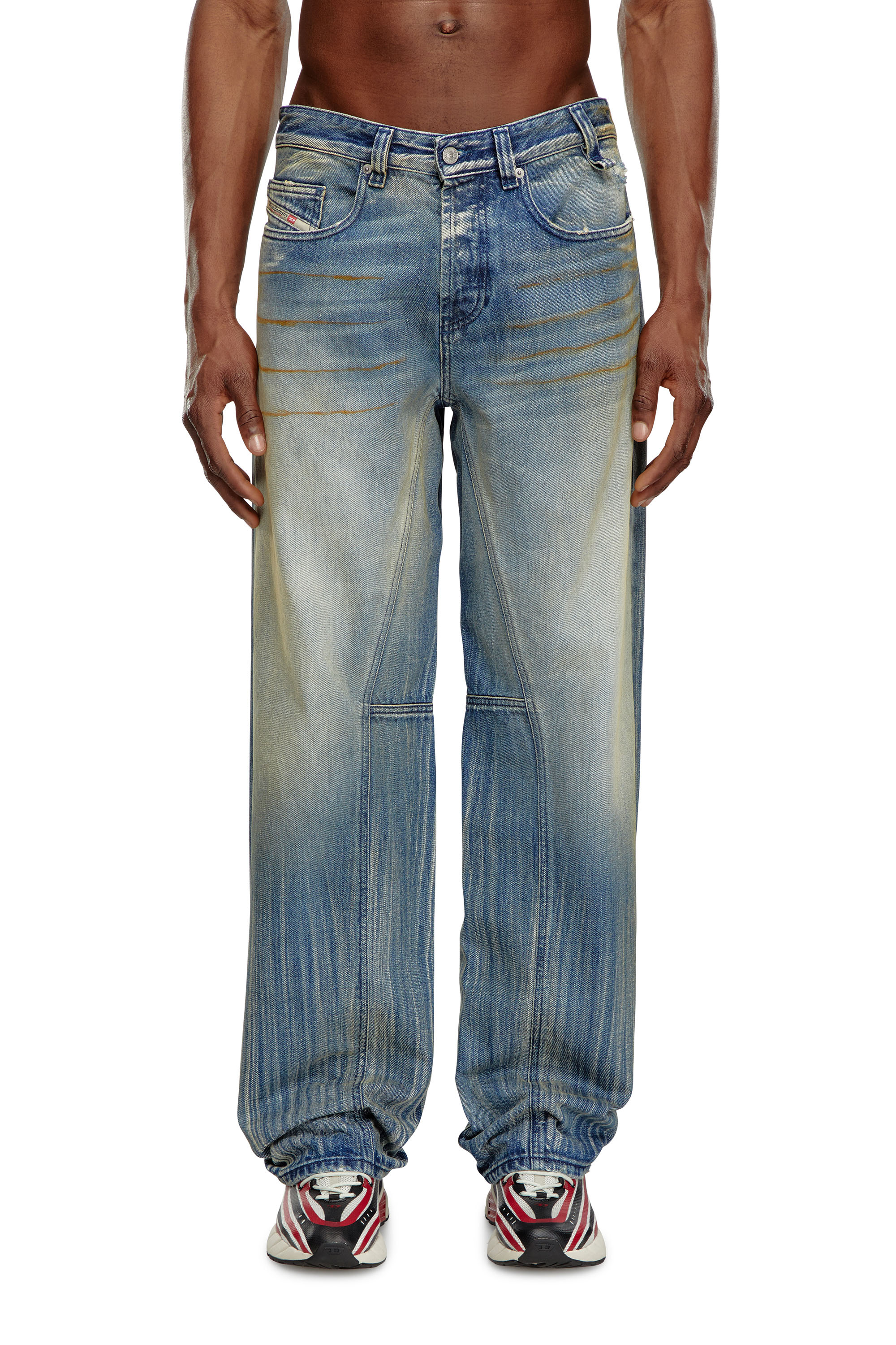 Diesel - Man's Straight Jeans 2001 D-Macro 09I97, Medium blue - 2