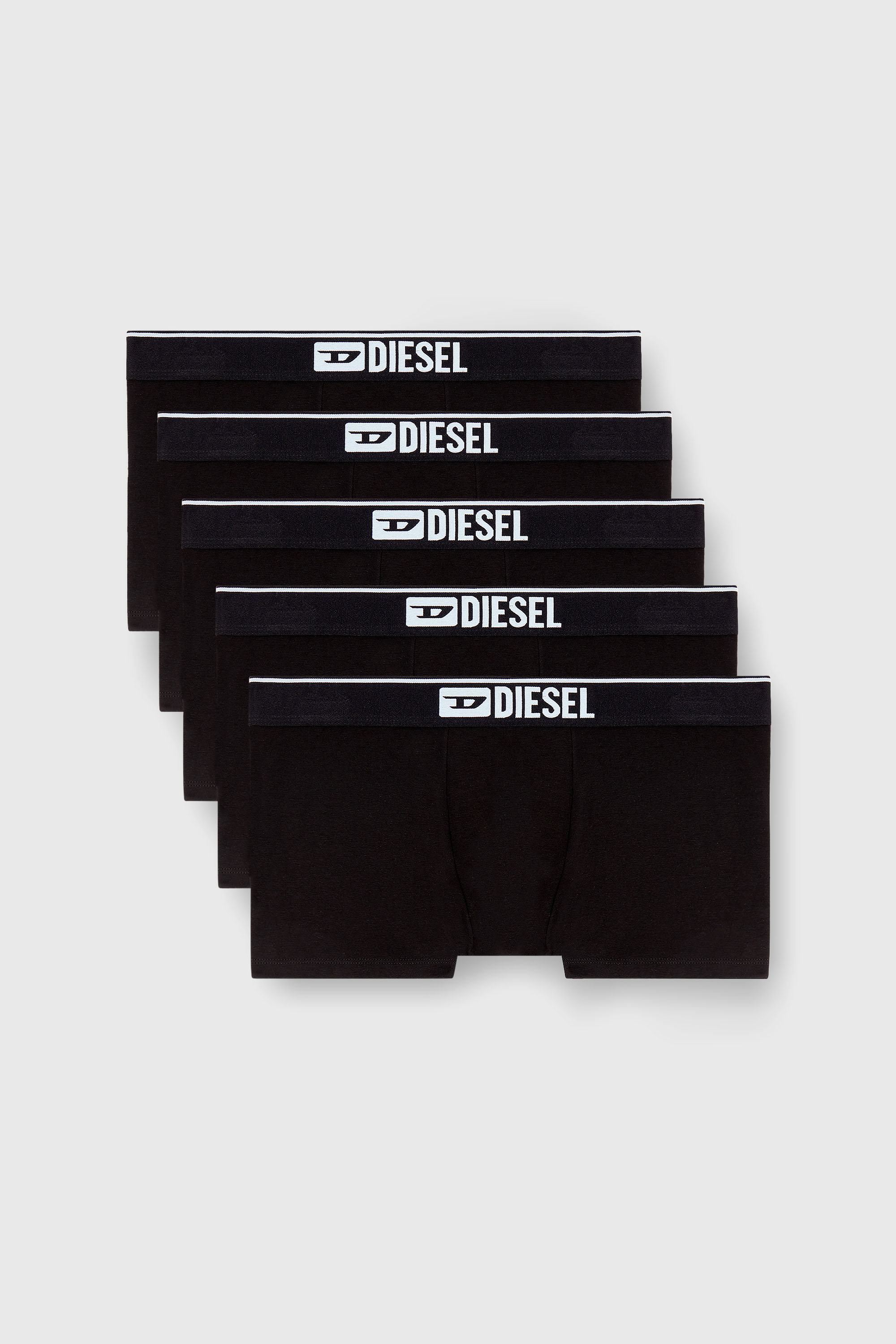 Diesel - UMBX-DAMIENFIVEPACK, Man's Five-pack of plain boxer briefs in Black - 2