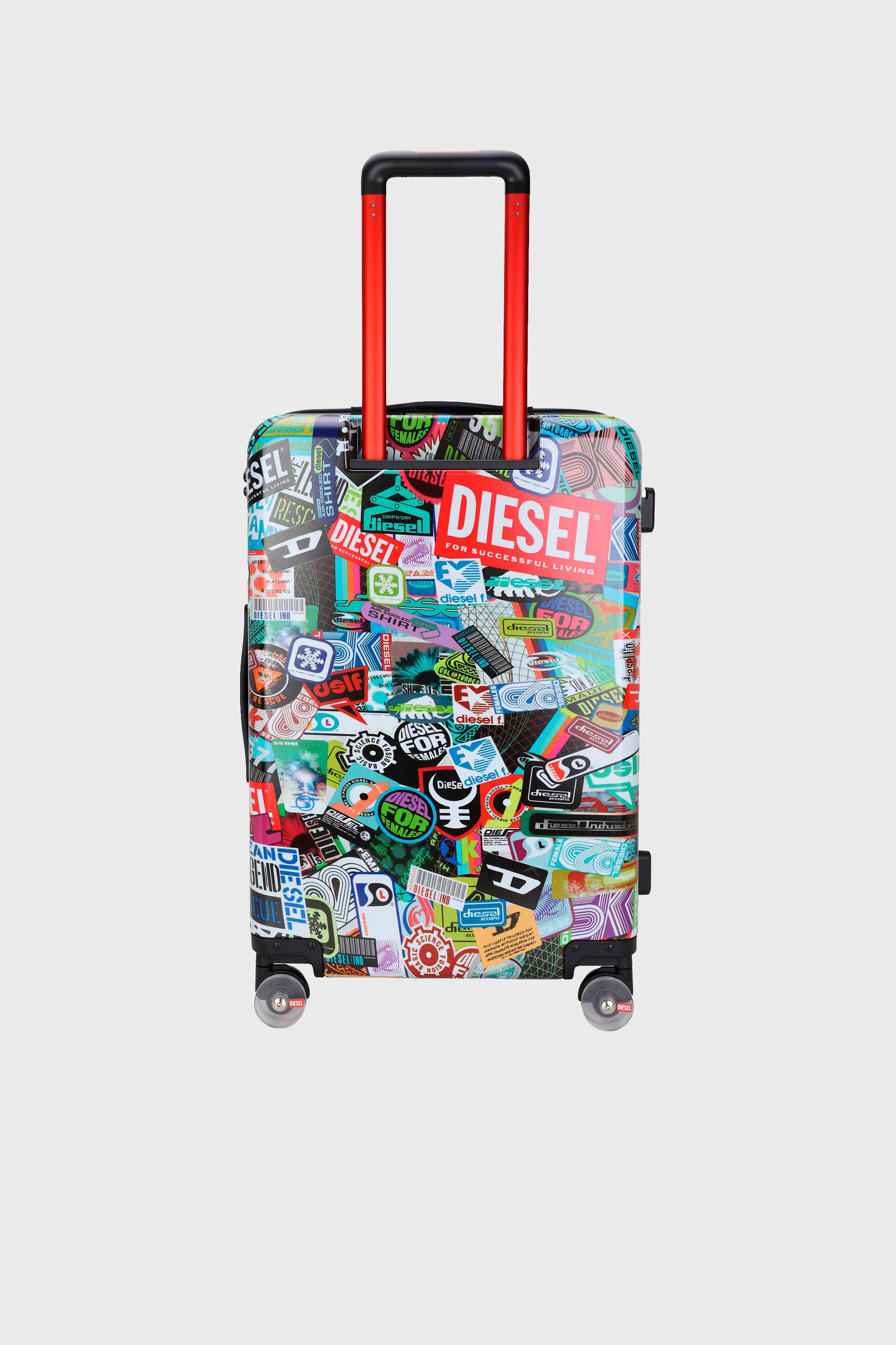 Diesel - DIESEL PC PRINTED TROLLEY-STICKERS- DSL0, Unisex's Sticker style suitcase size M in Multicolor - 2