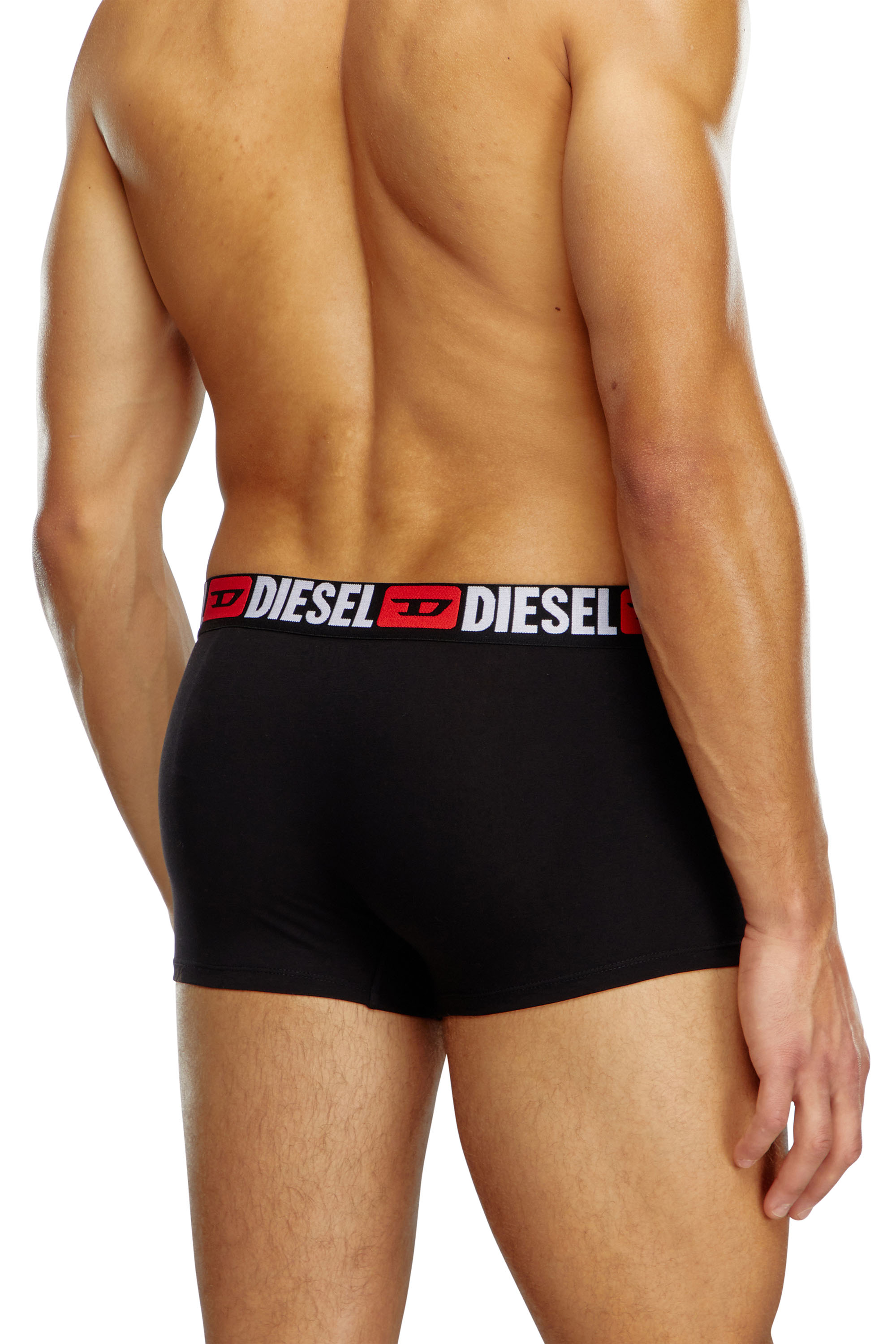 Diesel - UMBX-DAMIENTHREEPACK, Man's Three-pack of all-over logo waist boxers in Black - 4