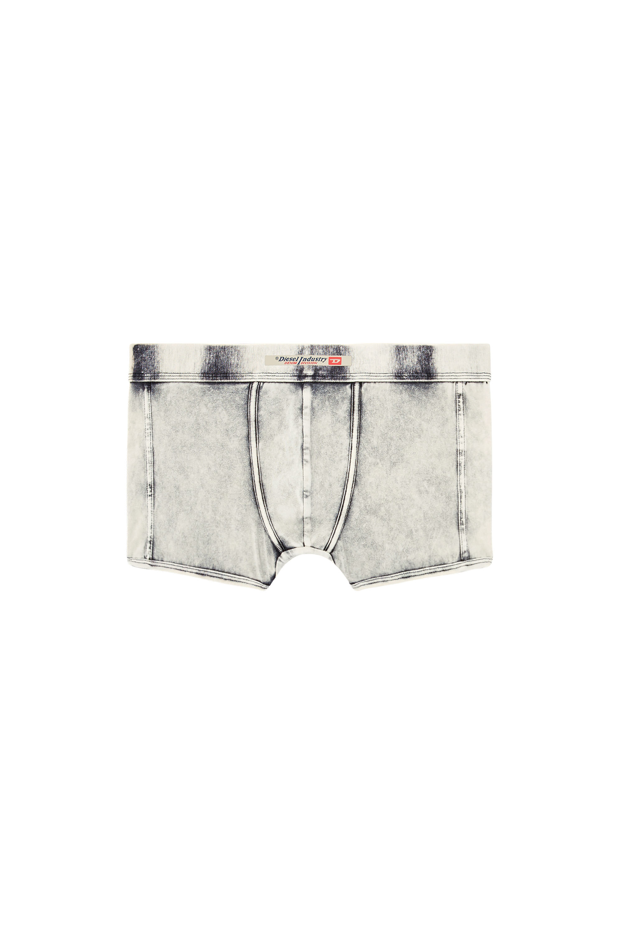 Diesel - DAMIEN-DNM, Man's Denim-effect boxer briefs in Light Grey - 2