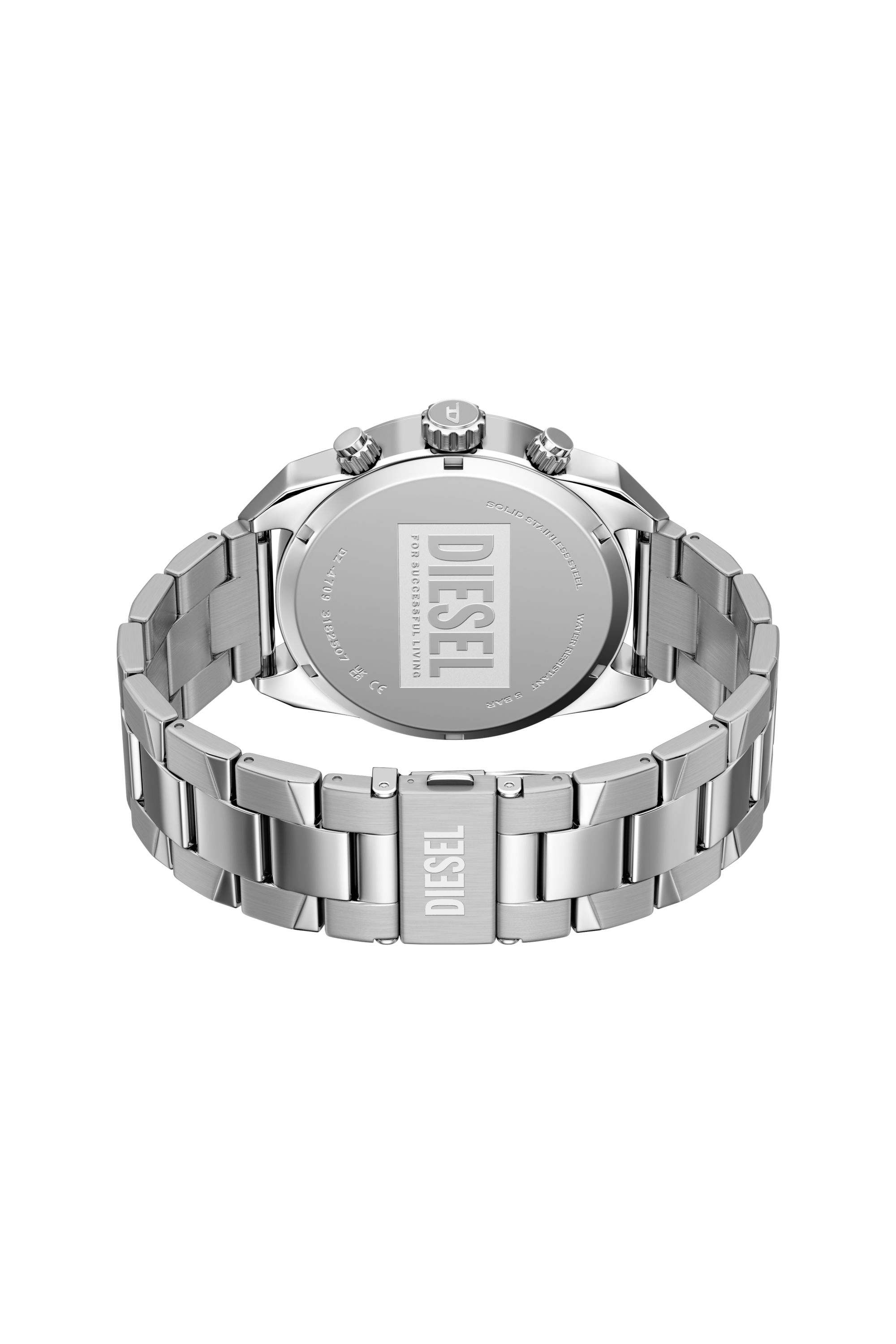 Diesel - DZ4709 WATCH, Man's Spiked Stainless Steel Watch in Silver - 4
