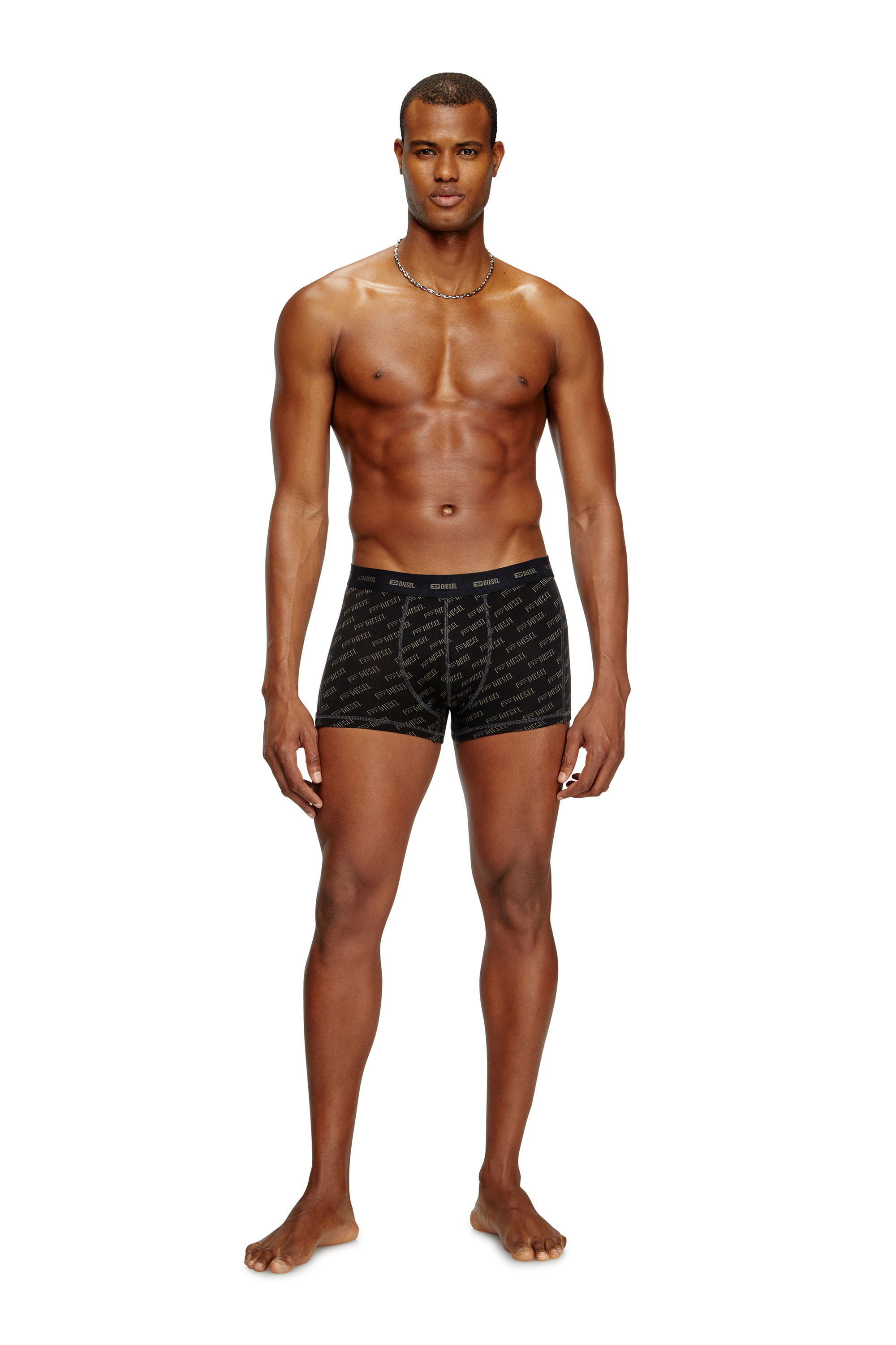 Diesel - DAMIEN-UTLT-3PACK, Man's 3-pack boxer briefs with stylised logo in Black/Brown - 1