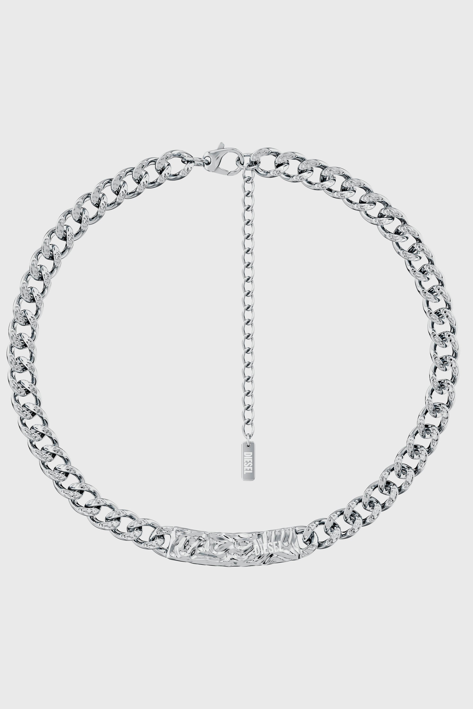 Diesel - DX1733040, Unisex's Stainless Steel Chain Necklace in Silver - 1