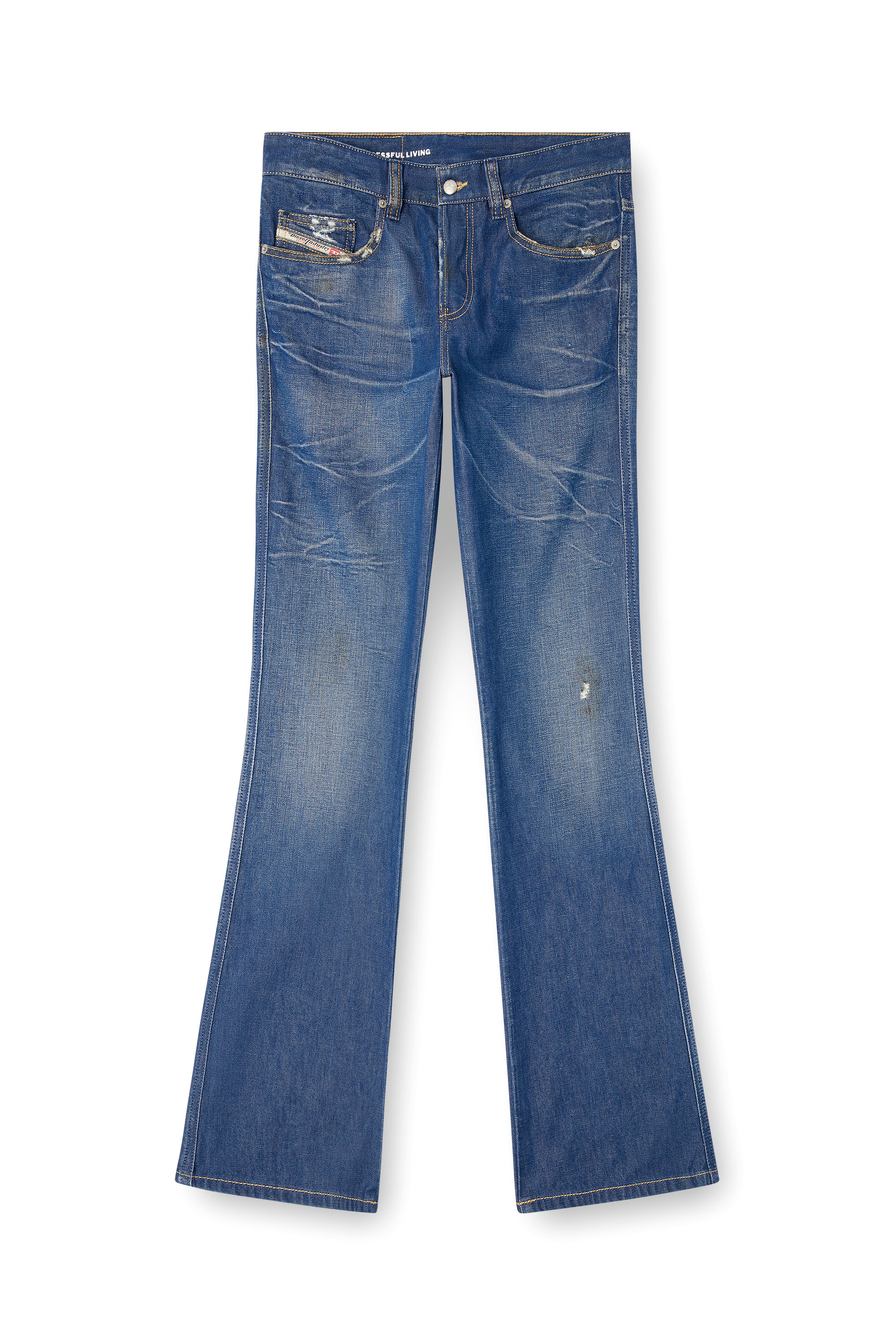 Bootcut Jeans 1998 D-Buck 09M60, Dark Blue Diesel - Man's Bootcut Jeans 1998 D-Buck 09M60, Dark Blue - 2
