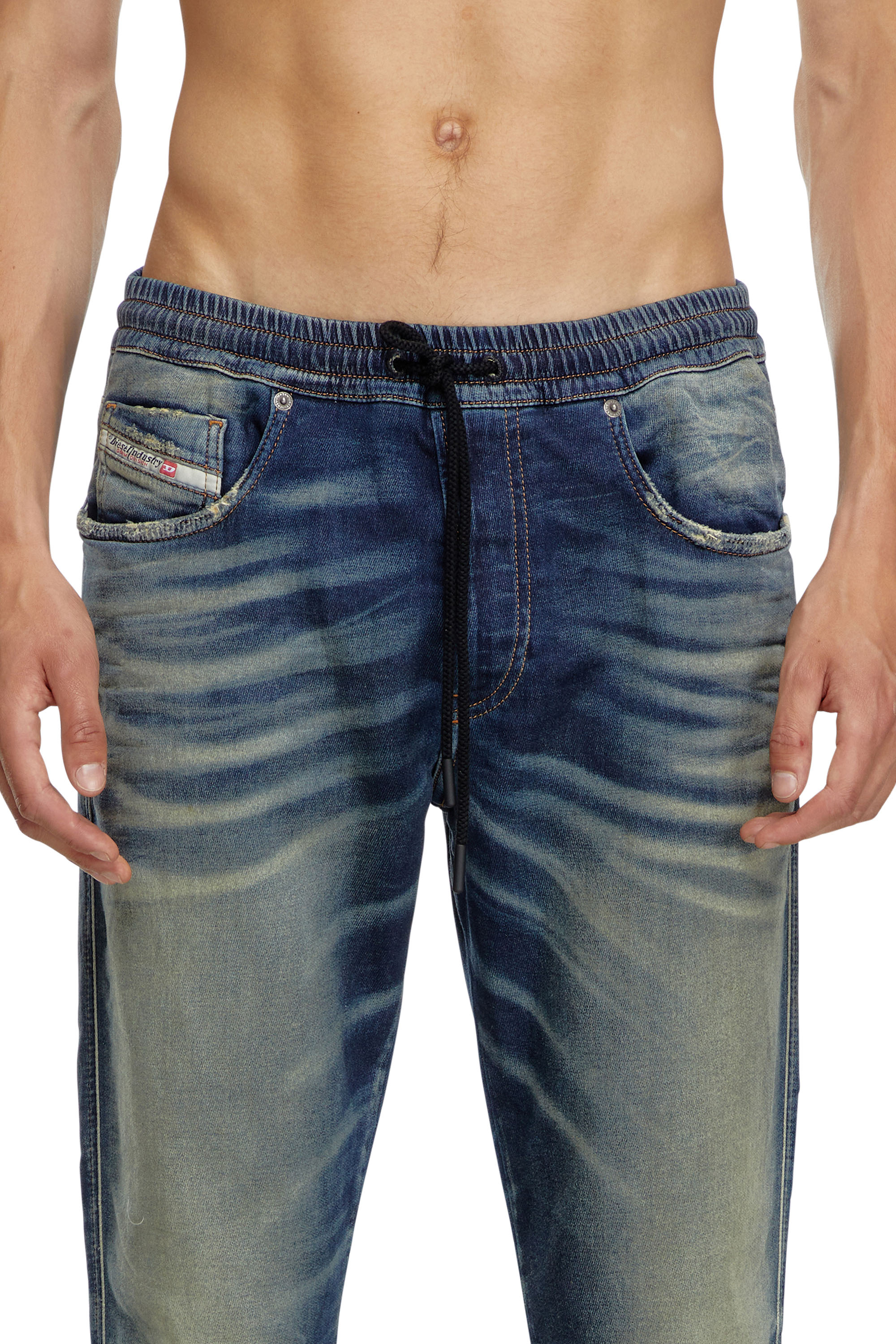 Diesel - Man's Slim 2060 D-Strukt Joggjeans® 068MH, Dark Blue - 5