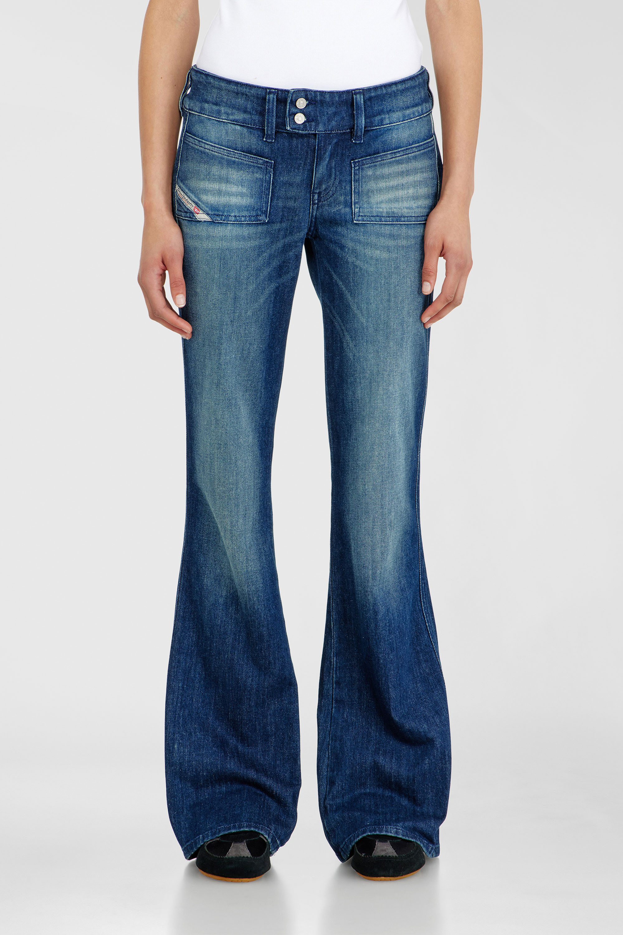 Diesel - Woman's Bootcut Jeans D-Hush 0KBBR, Dark Blue - 2