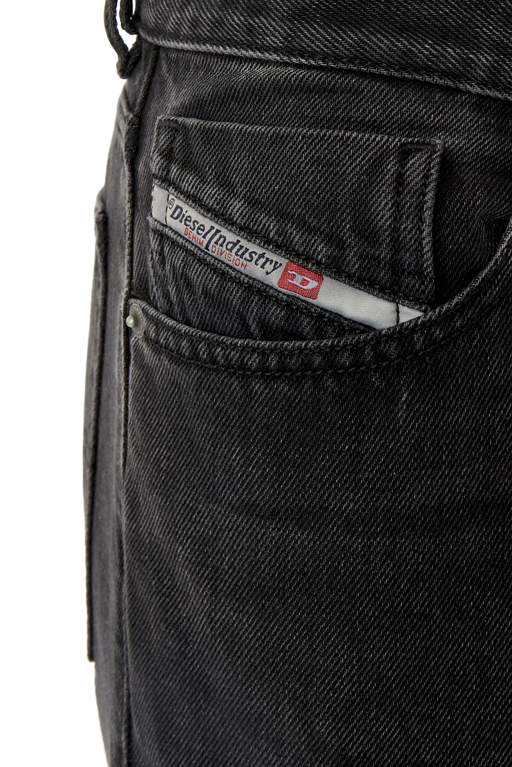 Diesel - Straight Jeans 1995 D-Sark 09B88, Black/Dark grey - Image 3