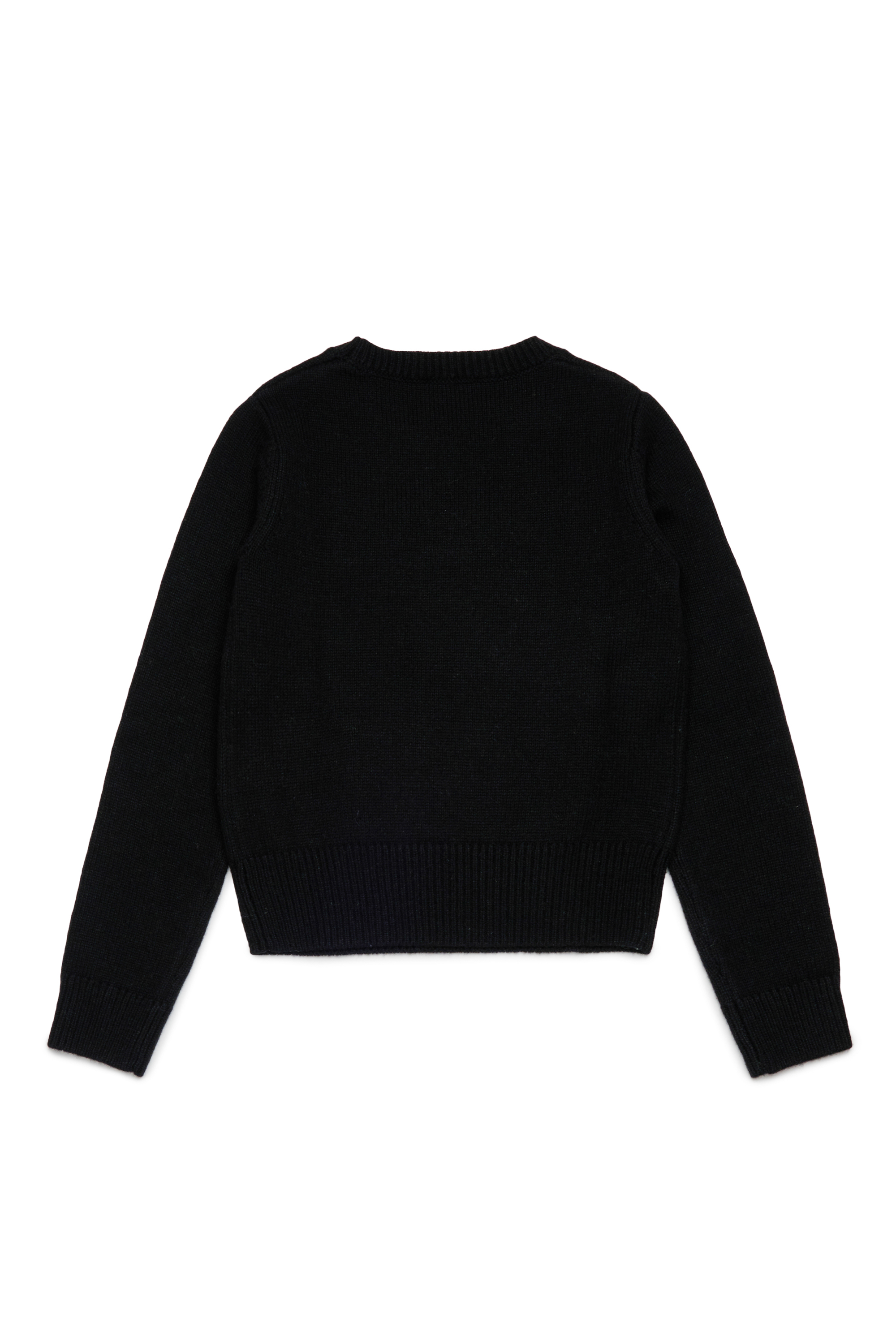 Diesel - KLESSY, Woman's Wool blend sweater with logo in Black - 2