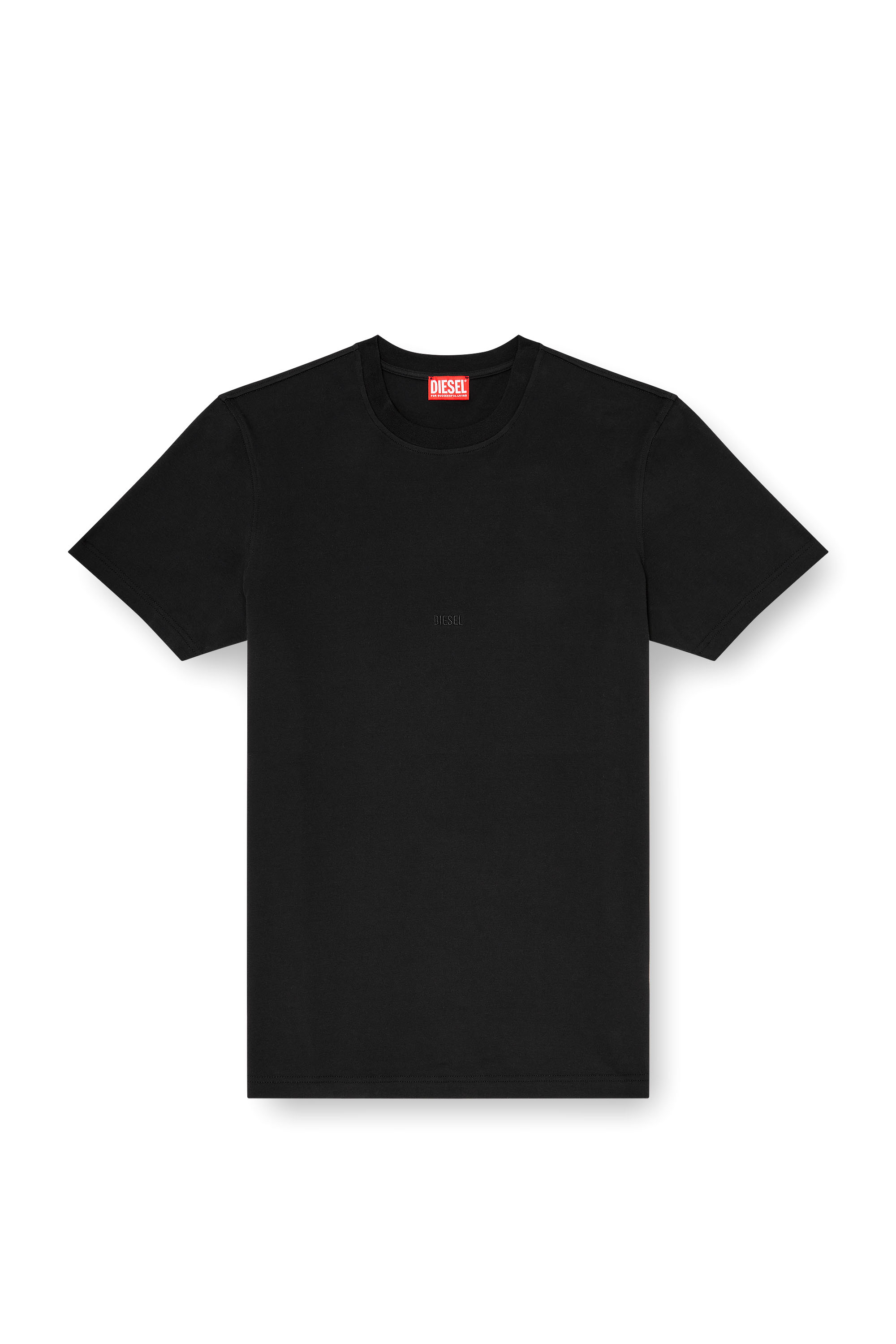 Diesel - T-ADJUST-AA2, Man's Cotton-interlock T-shirt with logo embroidery in null - 2